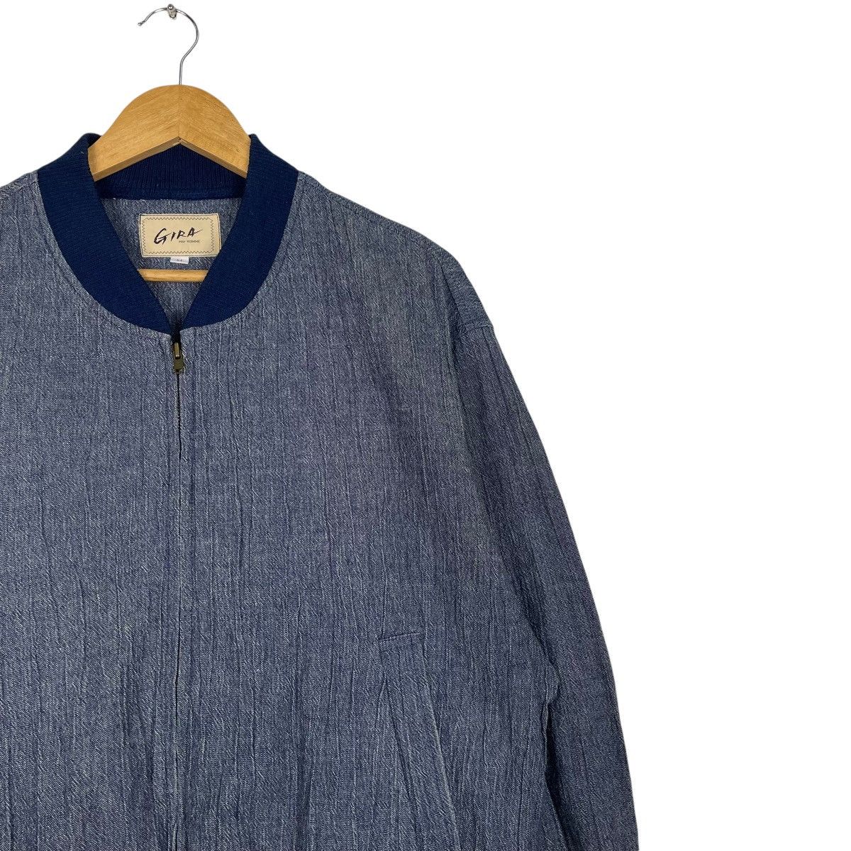 Designer × Japanese Brand × Yohji Yamamoto 💥90s GIRA POUR HOMME JAPAN LINEN BOMBER Size US M / EU 48-50 / 2 - 5 Thumbnail