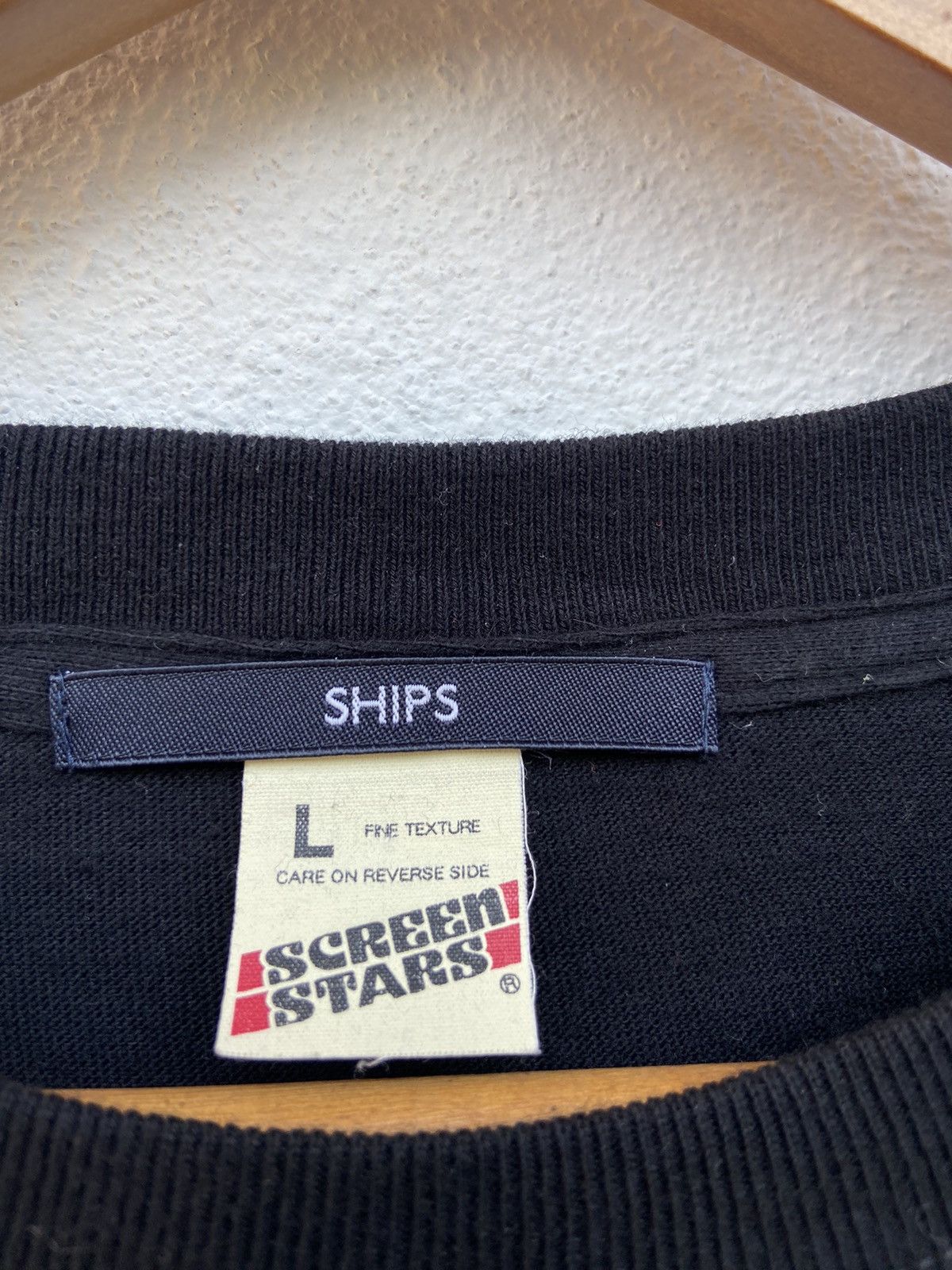 SHIPS SHIPS t shirt long sleeve embroidey spell out tee minimalist Size US L / EU 52-54 / 3 - 4 Thumbnail