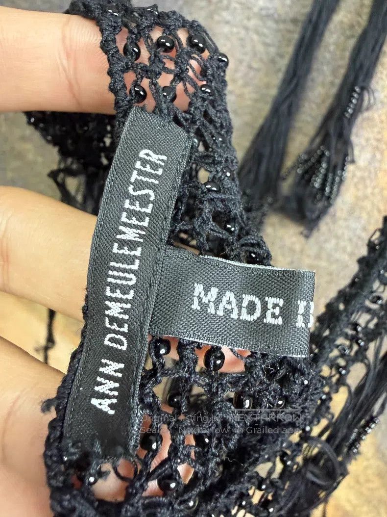 Ann Demeulemeester Ann Demeulemeester Beaded Fringe Scarf Size ONE SIZE - 4 Thumbnail