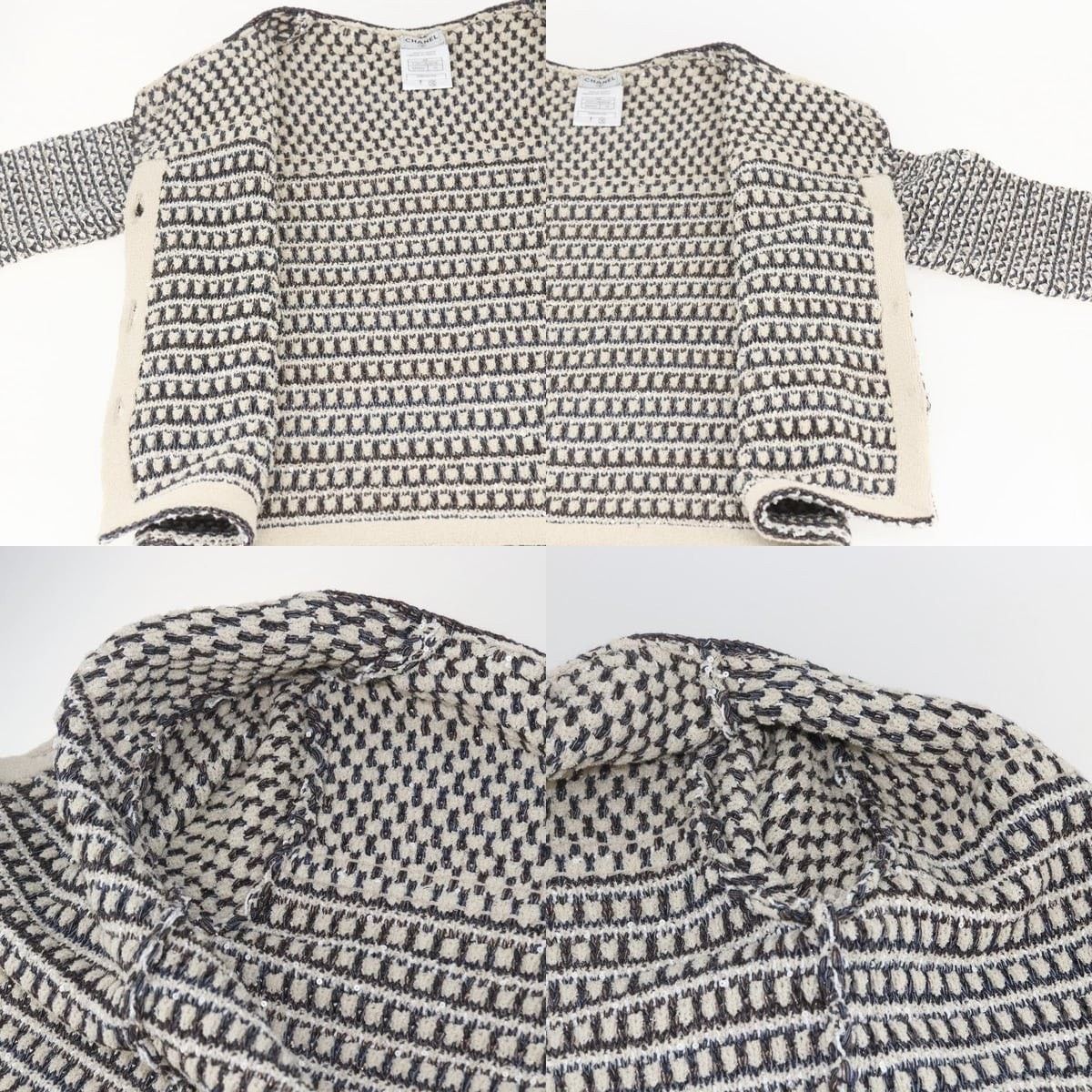 Chanel Chanel No Collar Setup Tweed Multicolor CC Jacket Size US XXS / EU 40 - 4 Thumbnail