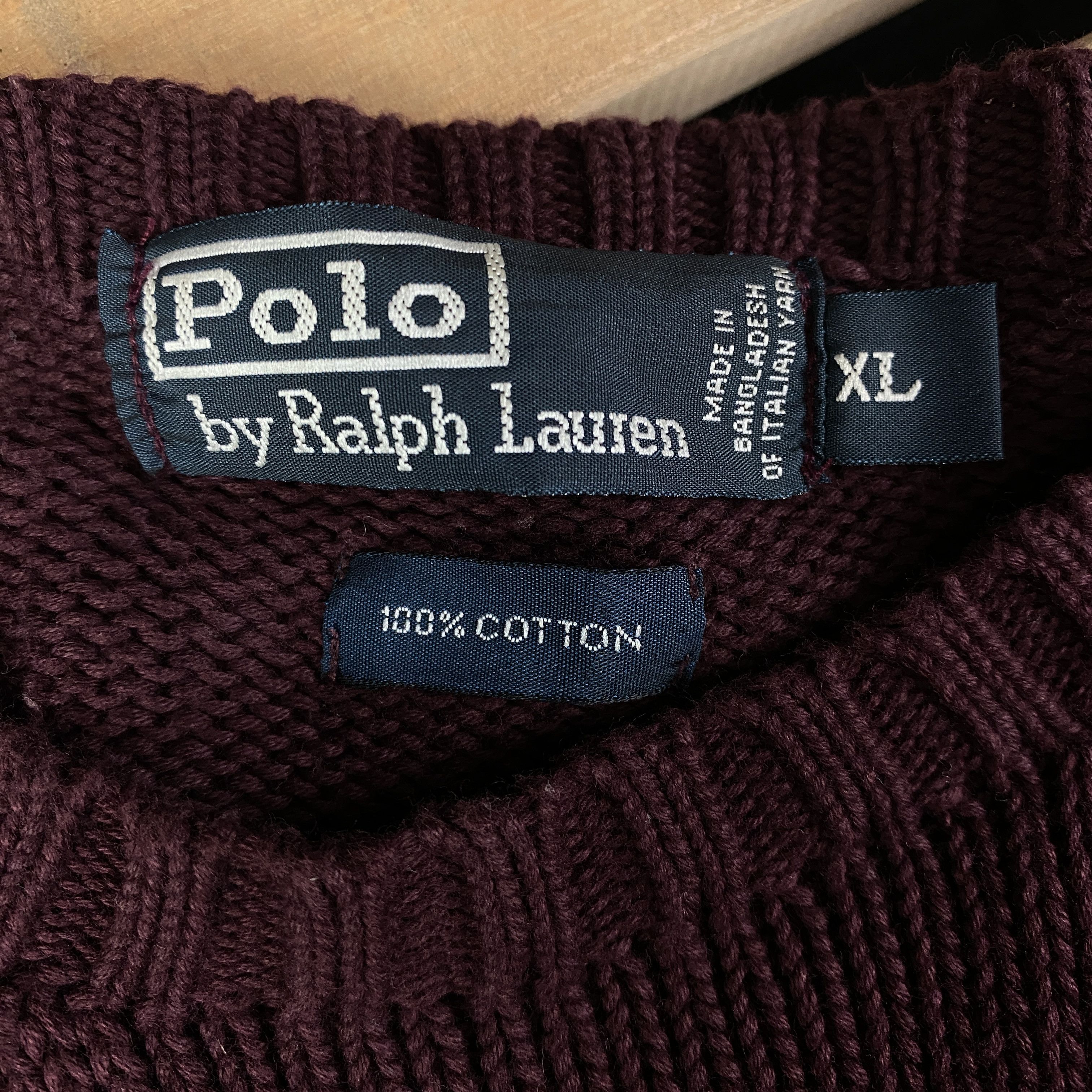 Polo Ralph Lauren × Ralph Lauren × Vintage Mens Vintage Knitted Sweater Polo Ralph Lauren Size XL Size US XL / EU 56 / 4 - 4 Thumbnail