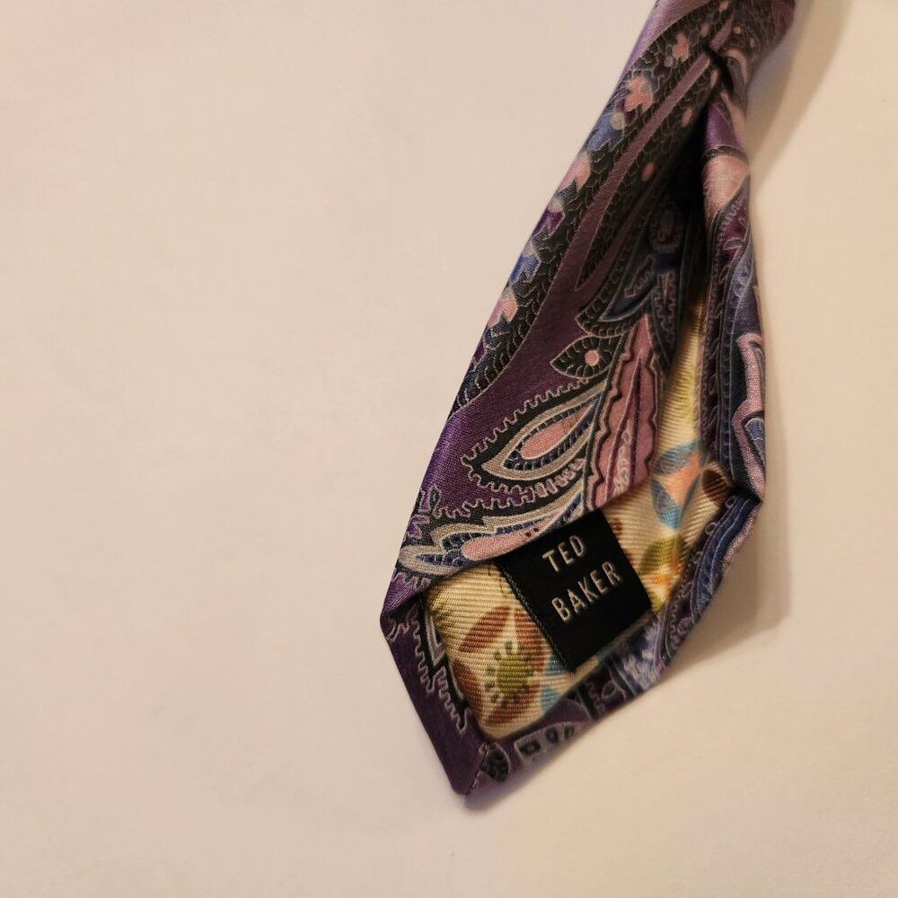 Ted Baker Ted Baker men's new 100%silk tie Size ONE SIZE - 5 Thumbnail