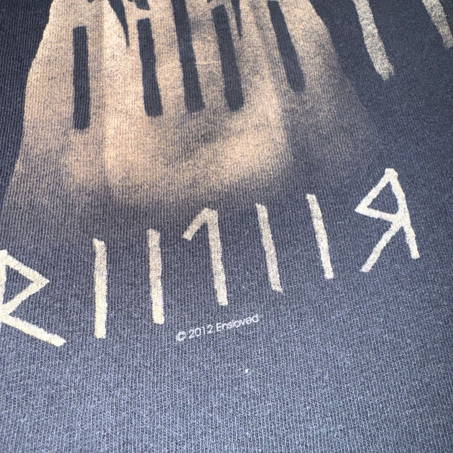 Fruit Of The Loom Enslaved Riitiir T Shirt Tour 2013 Double-Sided Black M Shirt Mens Graphic Print Cotton Crew Neck Short Sleeve Ancient/Metal Theme Size US M / EU 48-50 / 2 - 3 Thumbnail