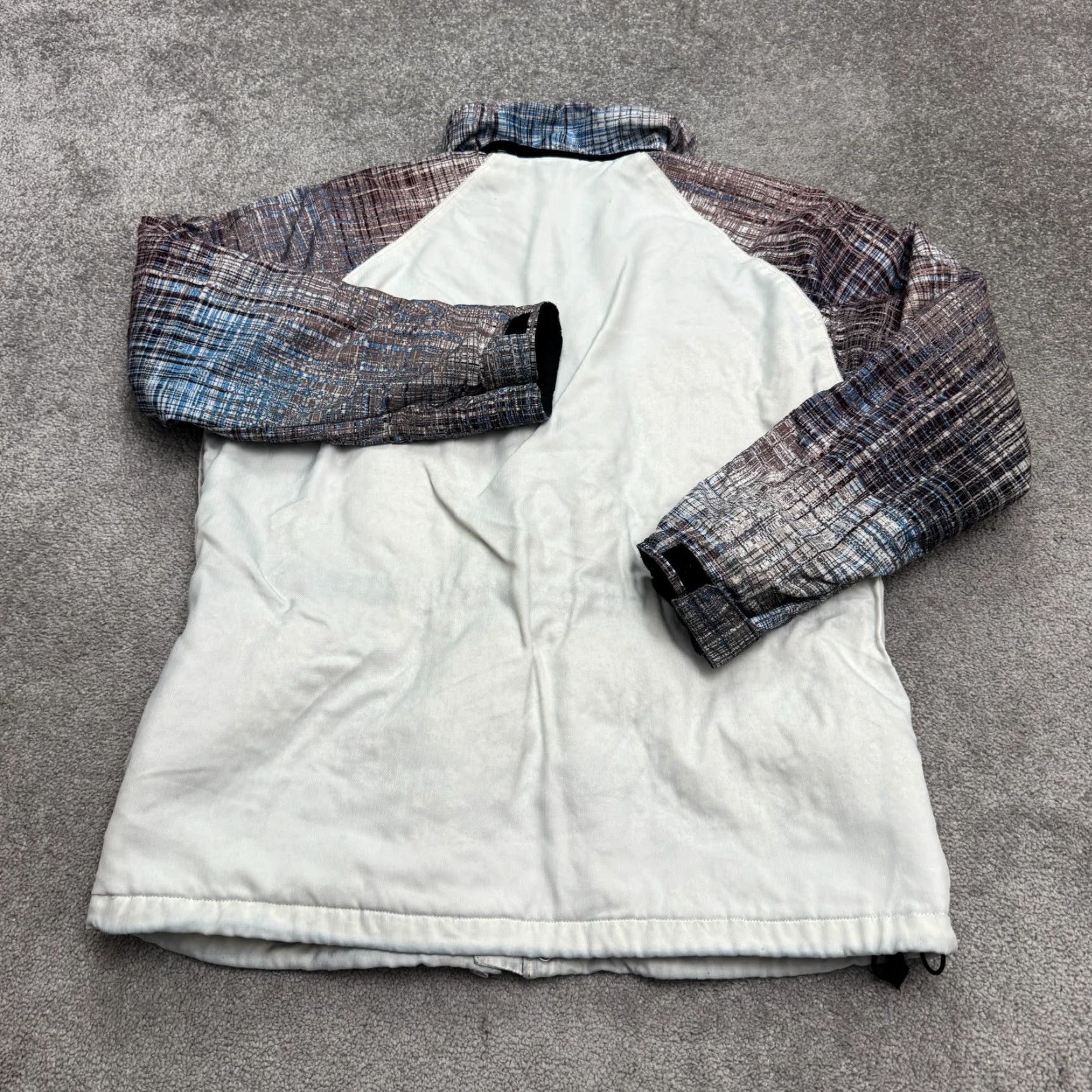 Vintage Triple Nickel 555 Insulated Waterproof Snow Jacket Mens Medium White Plaid Ski Jacket Size US M / EU 48-50 / 2 - 2 Thumbnail