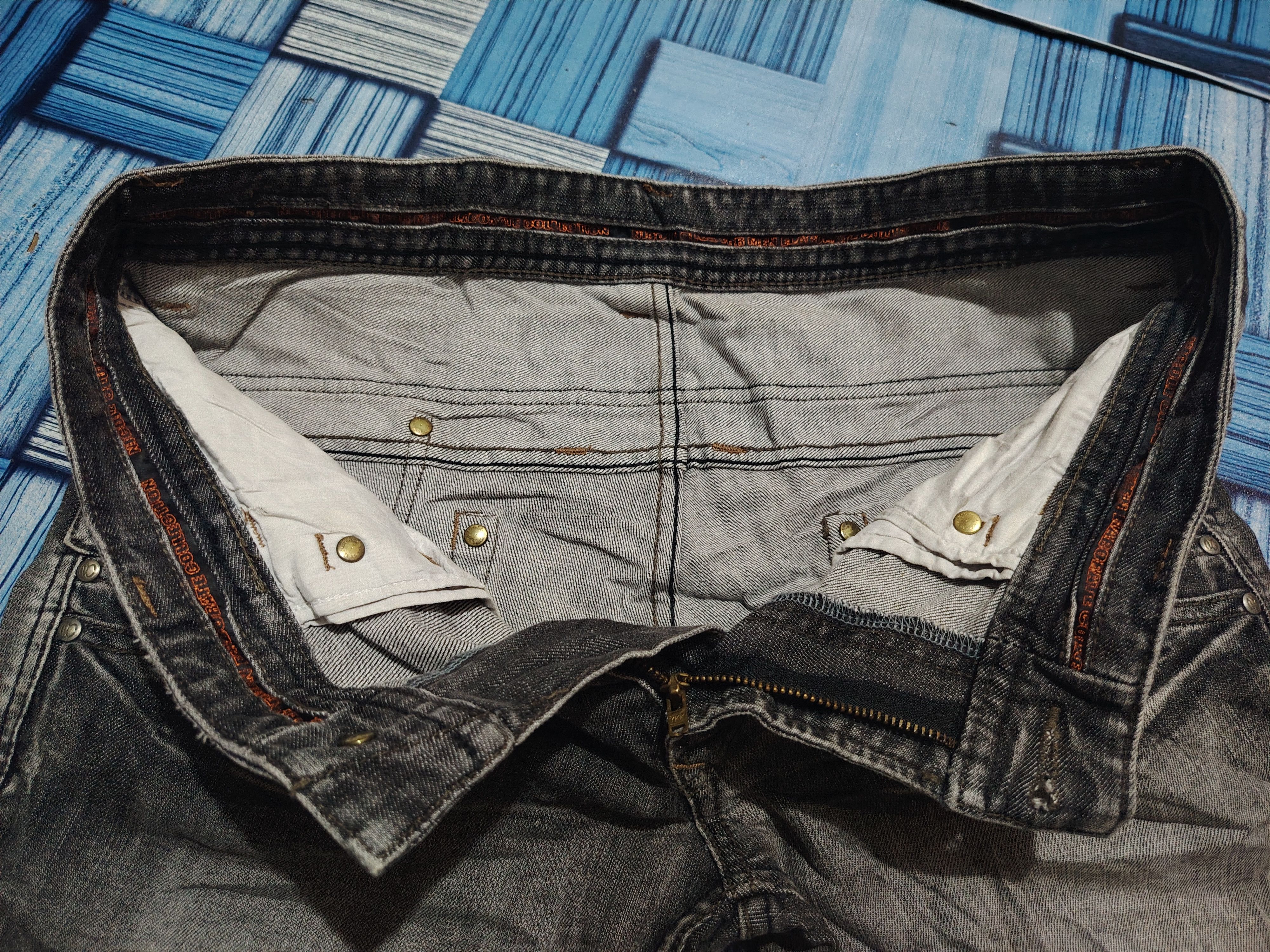 If Six Was Nine Nicole Club Double Waist NCFM Distressed jeans Flared Jeans Size US 33 - 14 Thumbnail