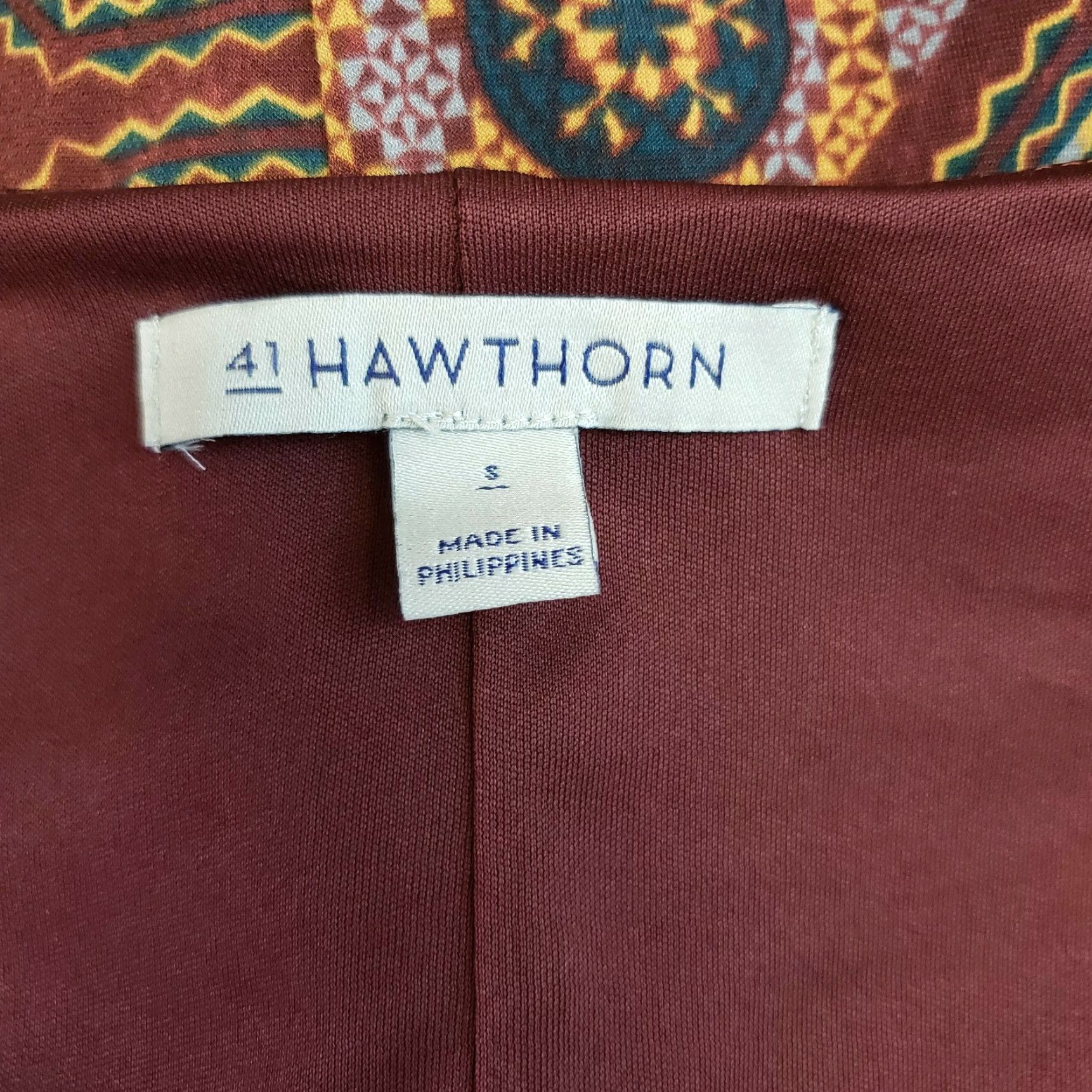 Vintage 41Hawthorn Womens Faux Wrap Dress Sz Small Green Brick Red Zips V-Neck Dress S Red 90s? Size S / US 4 / IT 40 - 6 Thumbnail