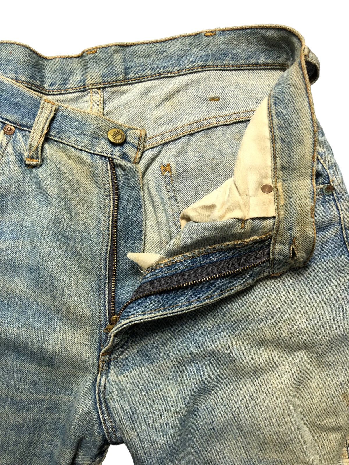 Lee Vintage 70s Lee Riders Distressed Mud Wash Jeans Size US 33 - 9 Thumbnail