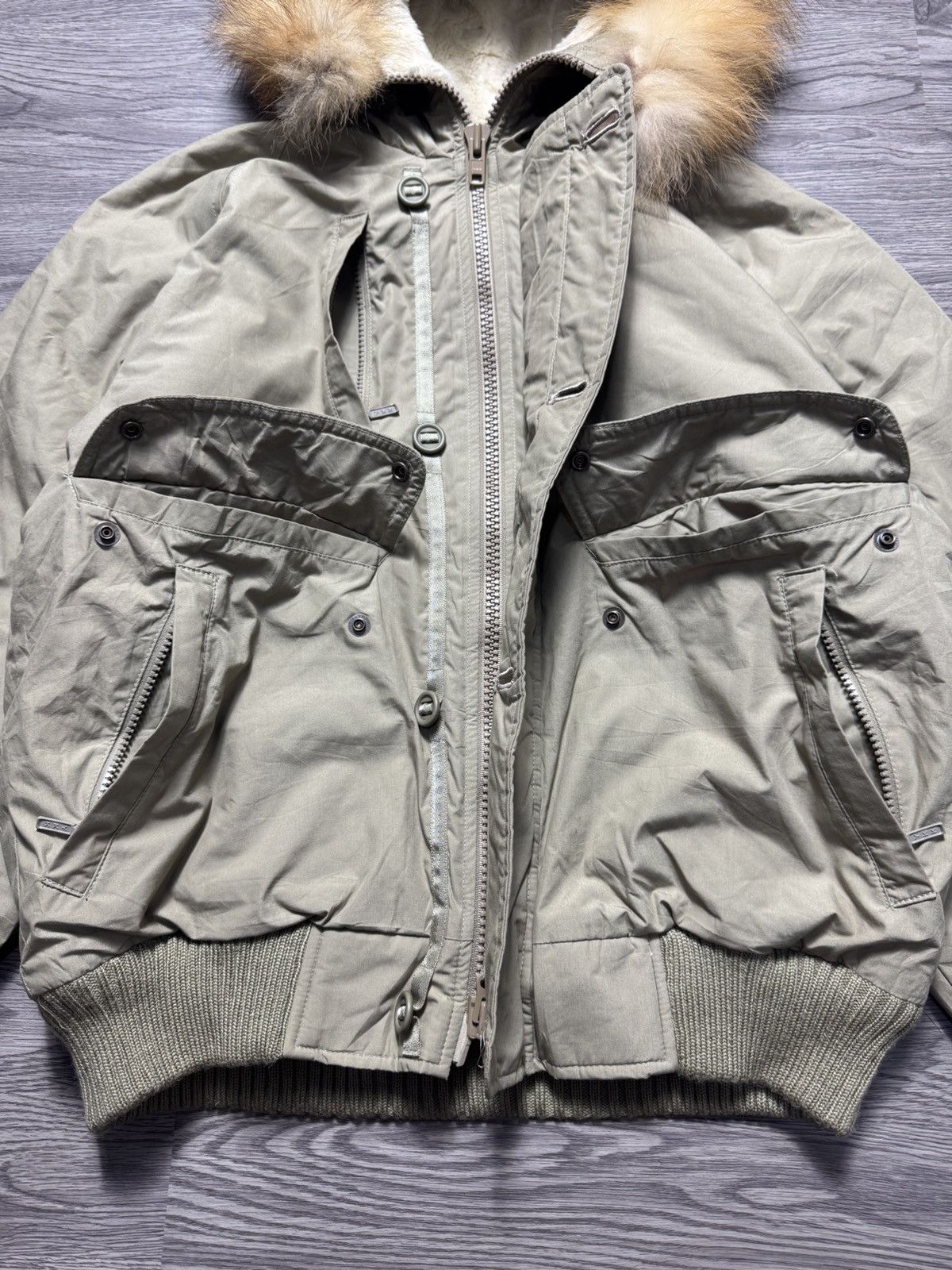 If Six Was Nine 2000s Timber Line by Daiwa Fur Faux Fishing Jacket Size US M / EU 48-50 / 2 - 6 Thumbnail