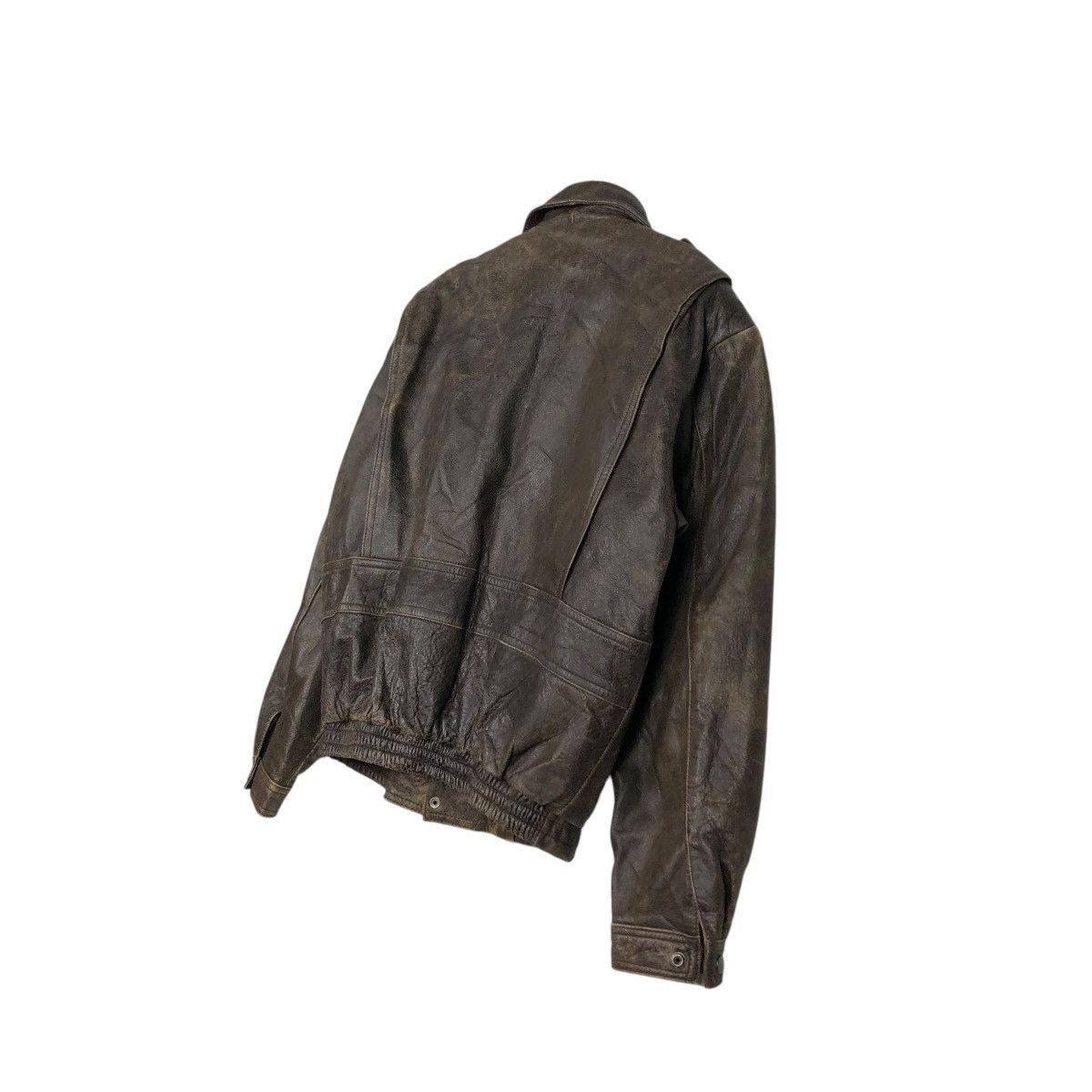 Japanese Brand 🔥VINTAGE LEATHER JACKET UNBRANDED JAPAN ISSEY MIYAKE Size US M / EU 48-50 / 2 - 12 Thumbnail