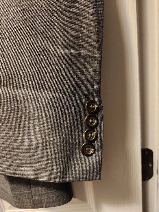 Chaps Ralph Lauren Chaps men's gray 100%wool sport coat jacket blazer size: 42R Size 42R - 3 Thumbnail
