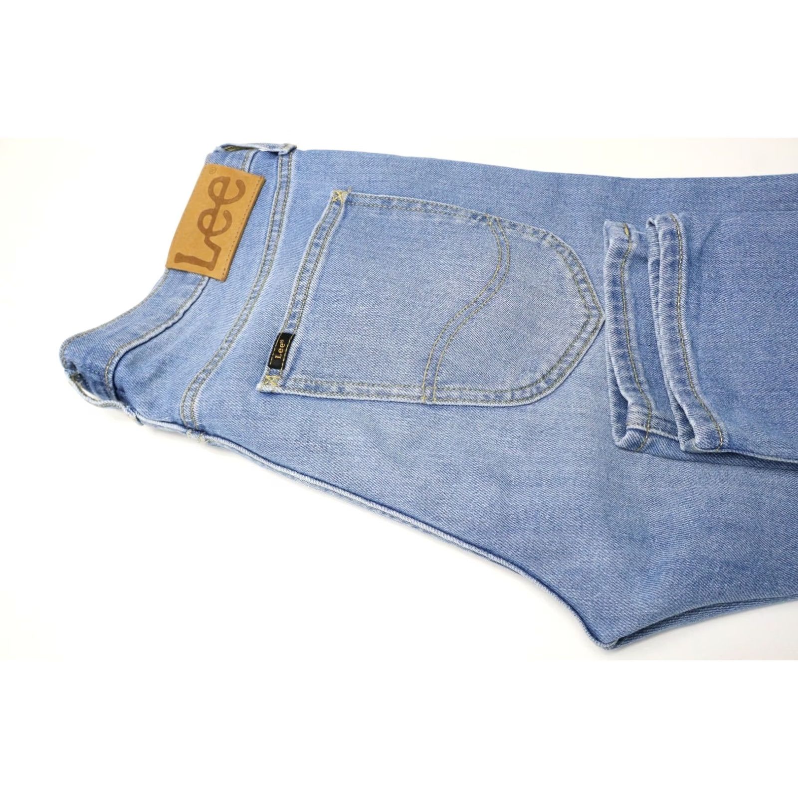 Lee Lee Luke Jeans Men's Light Blue Denim W32/L34 Stretched Zip Fly Faded Whiskers Size US 32 / EU 48 - 5 Thumbnail