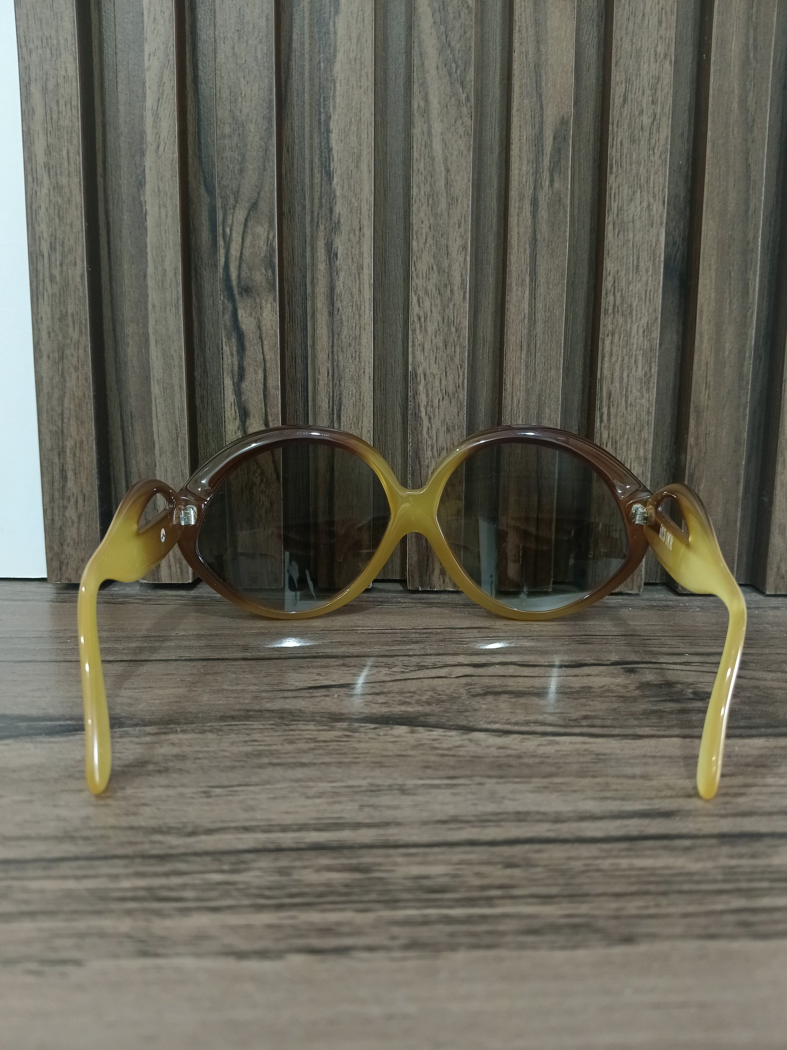 Dior Rare 70s Christian Dior Optyl - Translucent Amber Two-Tone Size ONE SIZE - 4 Thumbnail