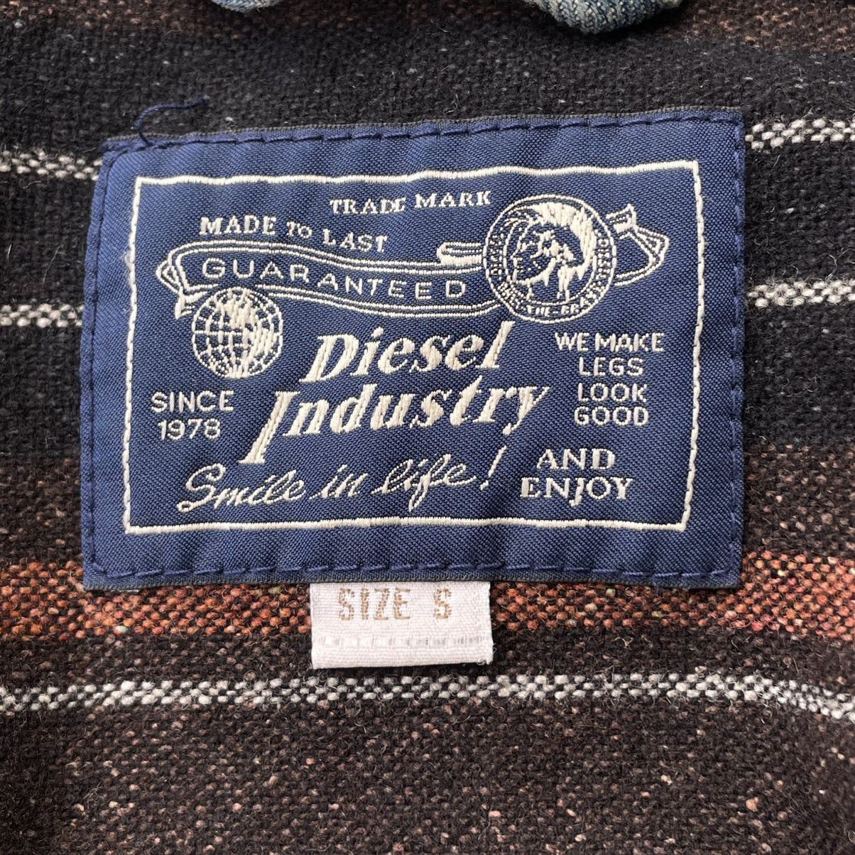 Diesel VINTAGE DIESEL LEATHER PILE BLANKET LINED DENIM JACKET Size US S / EU 44-46 / 1 - 20 Thumbnail