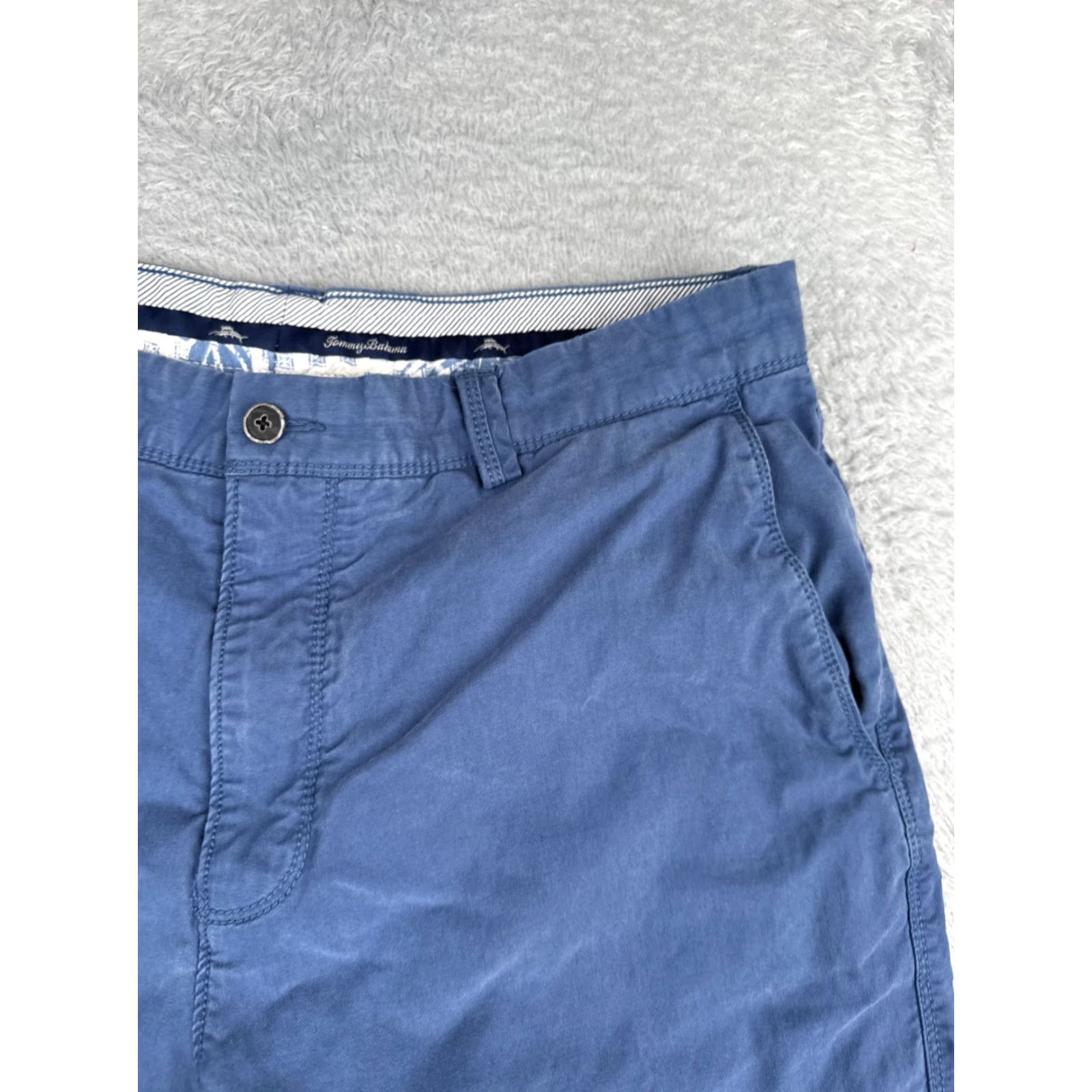Tommy Bahama Tommy Bahama Shorts Men 34 Blue Chino Cotton Tencel Flat Front Vacation 32x9 Size US 34 / EU 50 - 5 Thumbnail