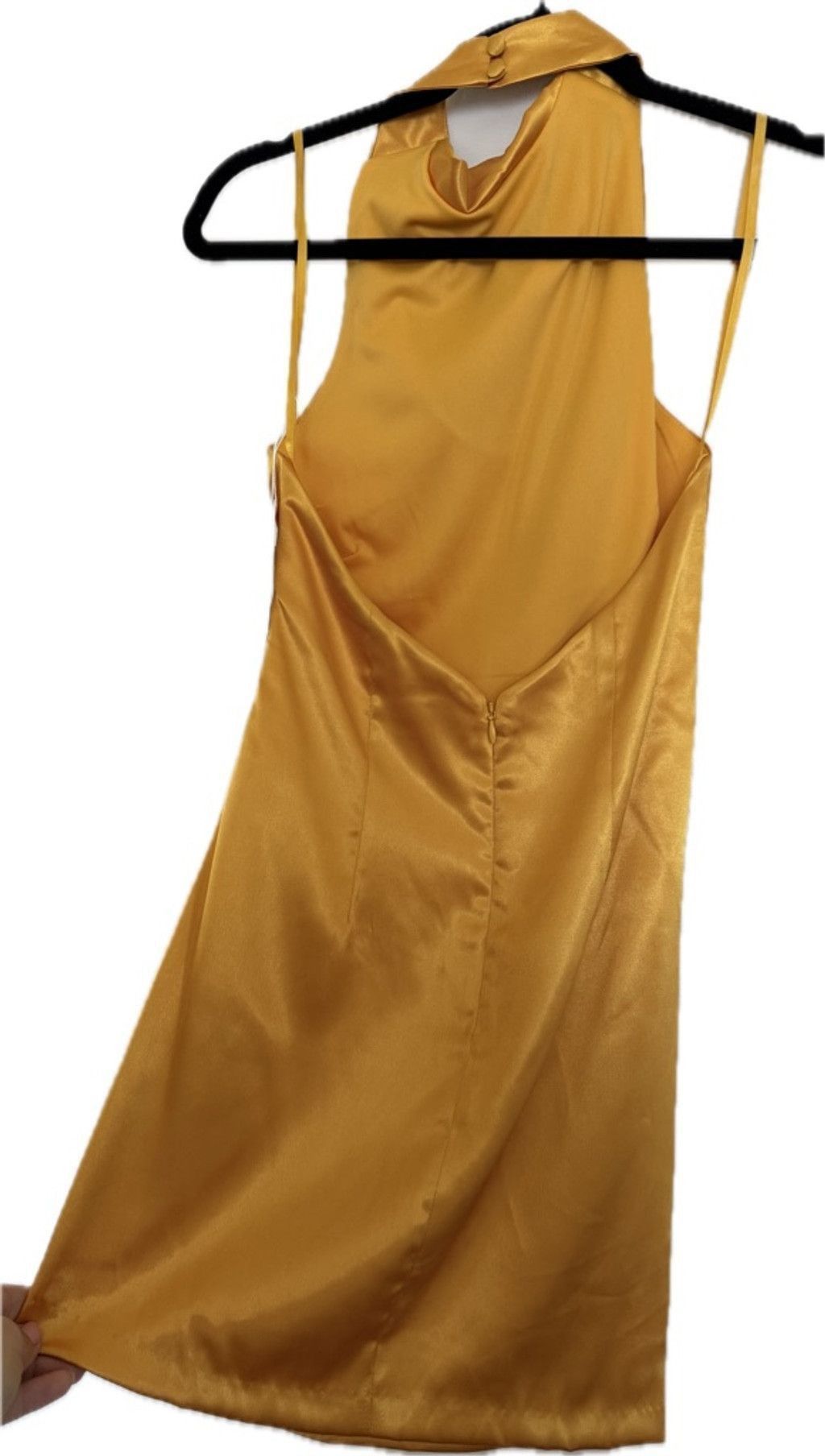 GB GB Yellow Satin Dress, size 3 Size M / US 6-8 / IT 42-44 - 6 Thumbnail