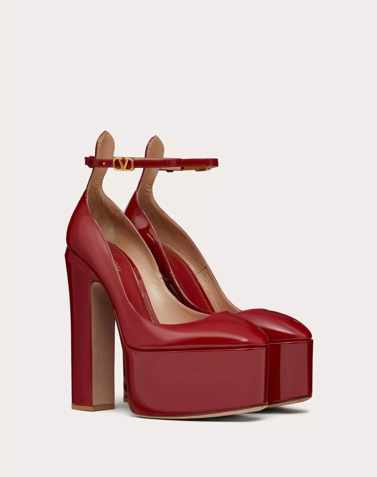 Valentino o1s1wg111125 Tan-Go Platform Pumps in Burgundy Size US 12 / IT 42 - 2 Thumbnail