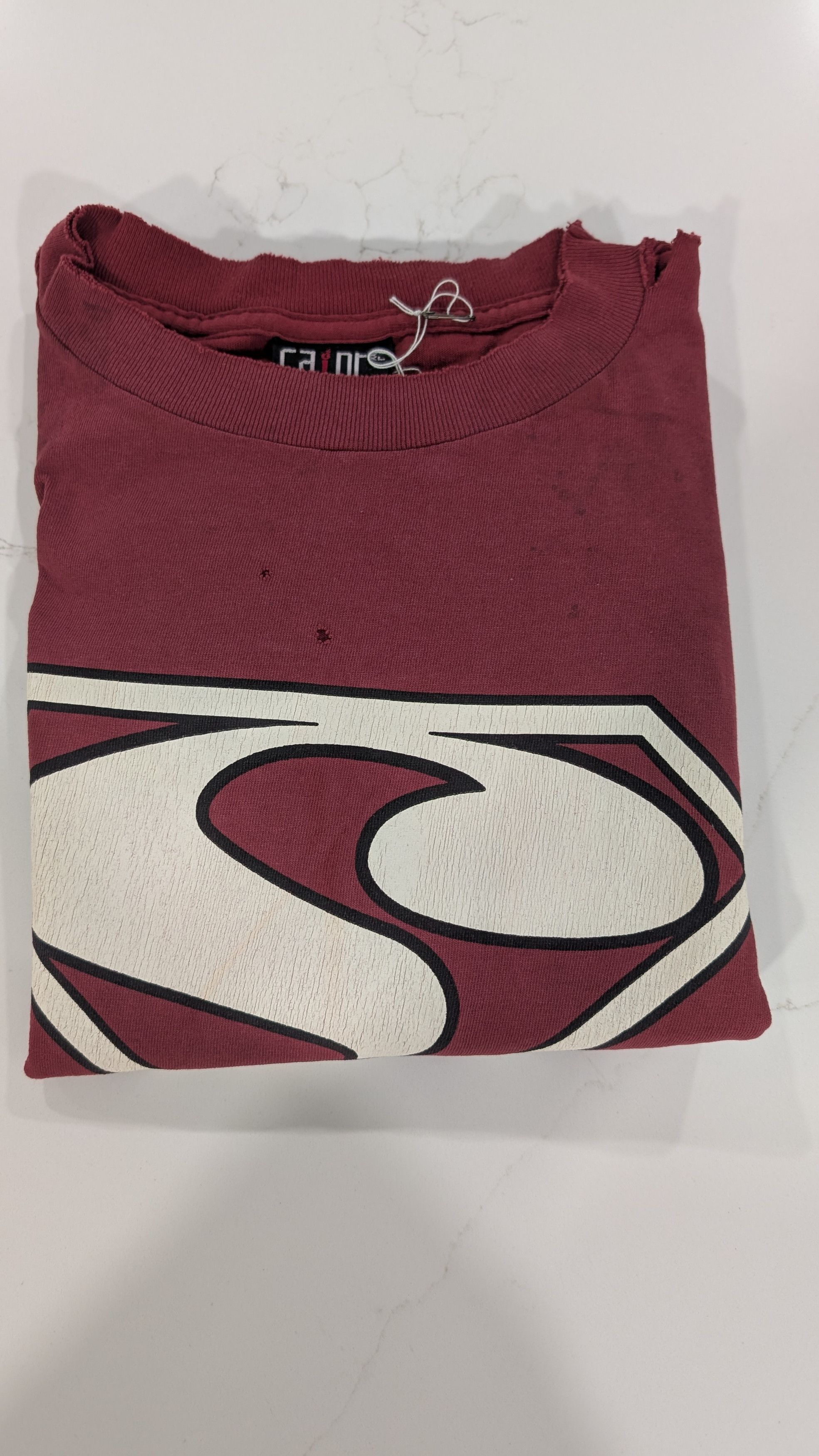Saint Michael Saint Mxxxxxx Saint Superman Distressed T-Shirt Size 2XL Size US XXL / EU 58 / 5 - 9 Thumbnail