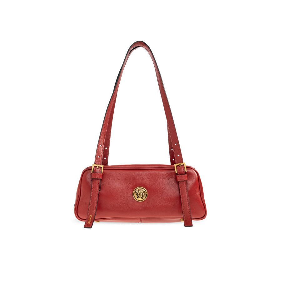 Versace VERSACE Medusa Head Small Red Leather Shoulder Bag New & Aut Size ONE SIZE - 1 Thumbnail