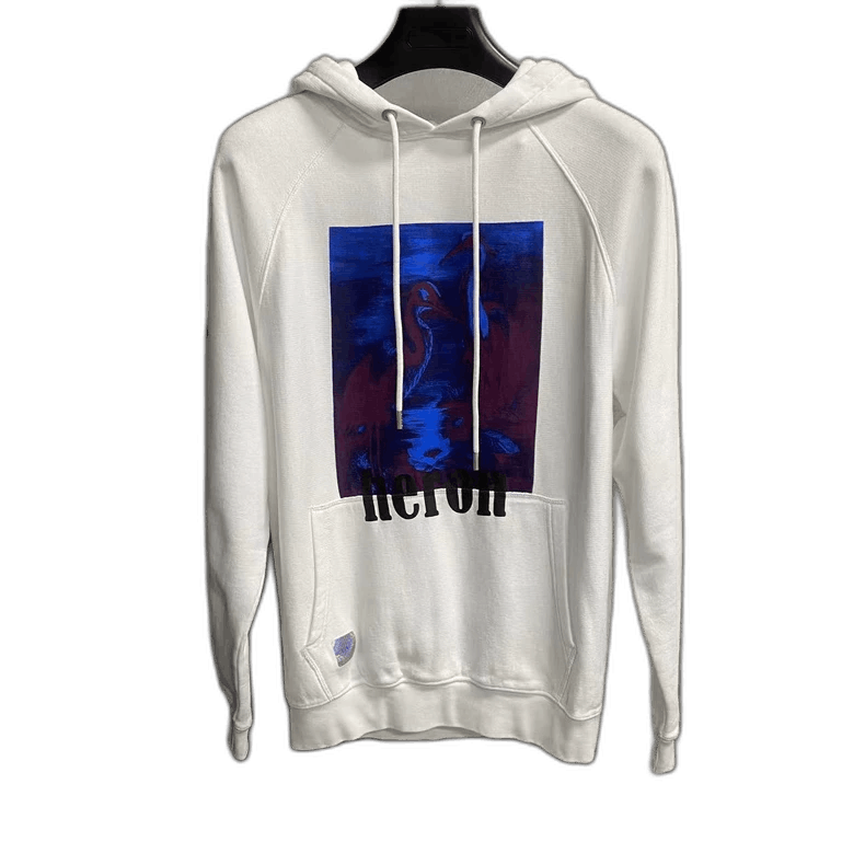 Heron Preston Heron Preston White Hoodie with Crane Design Size US XS / EU 42 / 0 - 1 Thumbnail