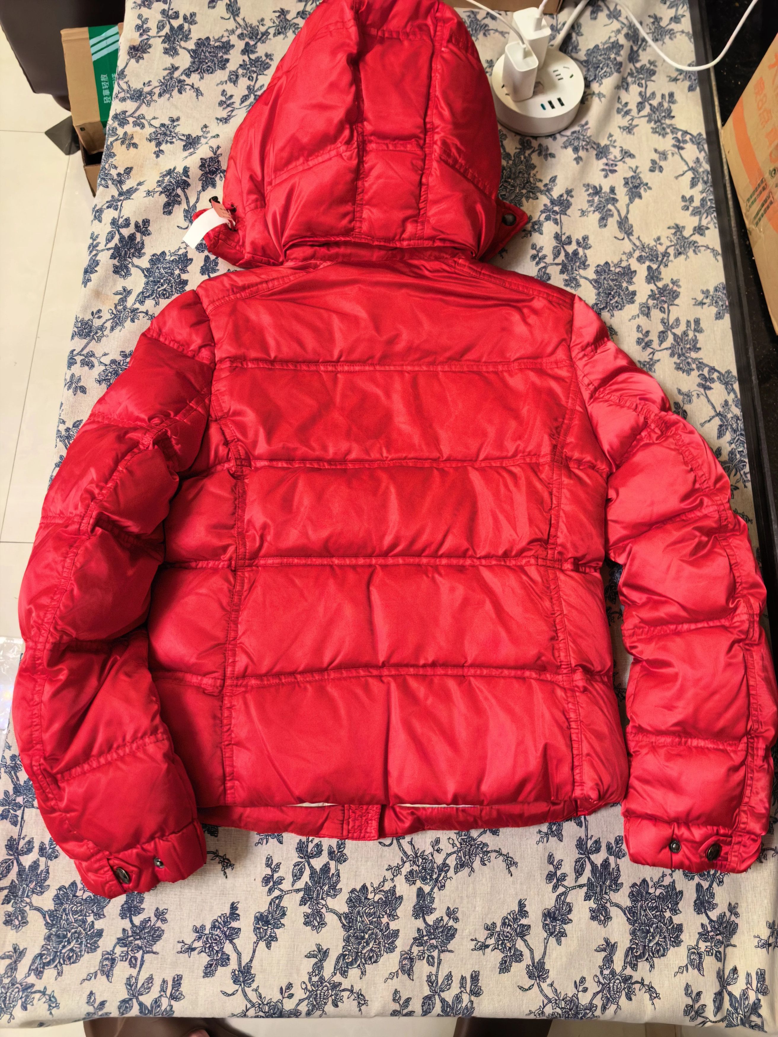 Prada Prada Red Classic Triangle Logo Down Jacket 38 Size XS / US 0-2 / IT 36-38 - 9 Thumbnail
