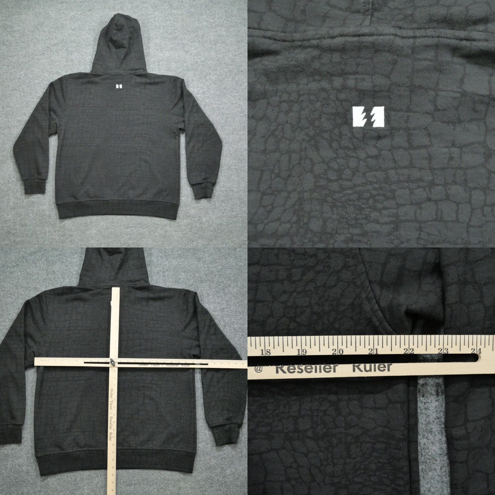 The Hundreds The Hundreds Hoodie Mens Large Black Snake Alligator Skin Logo Hooded Pullover Y2K Size US L / EU 52-54 / 3 - 8 Thumbnail
