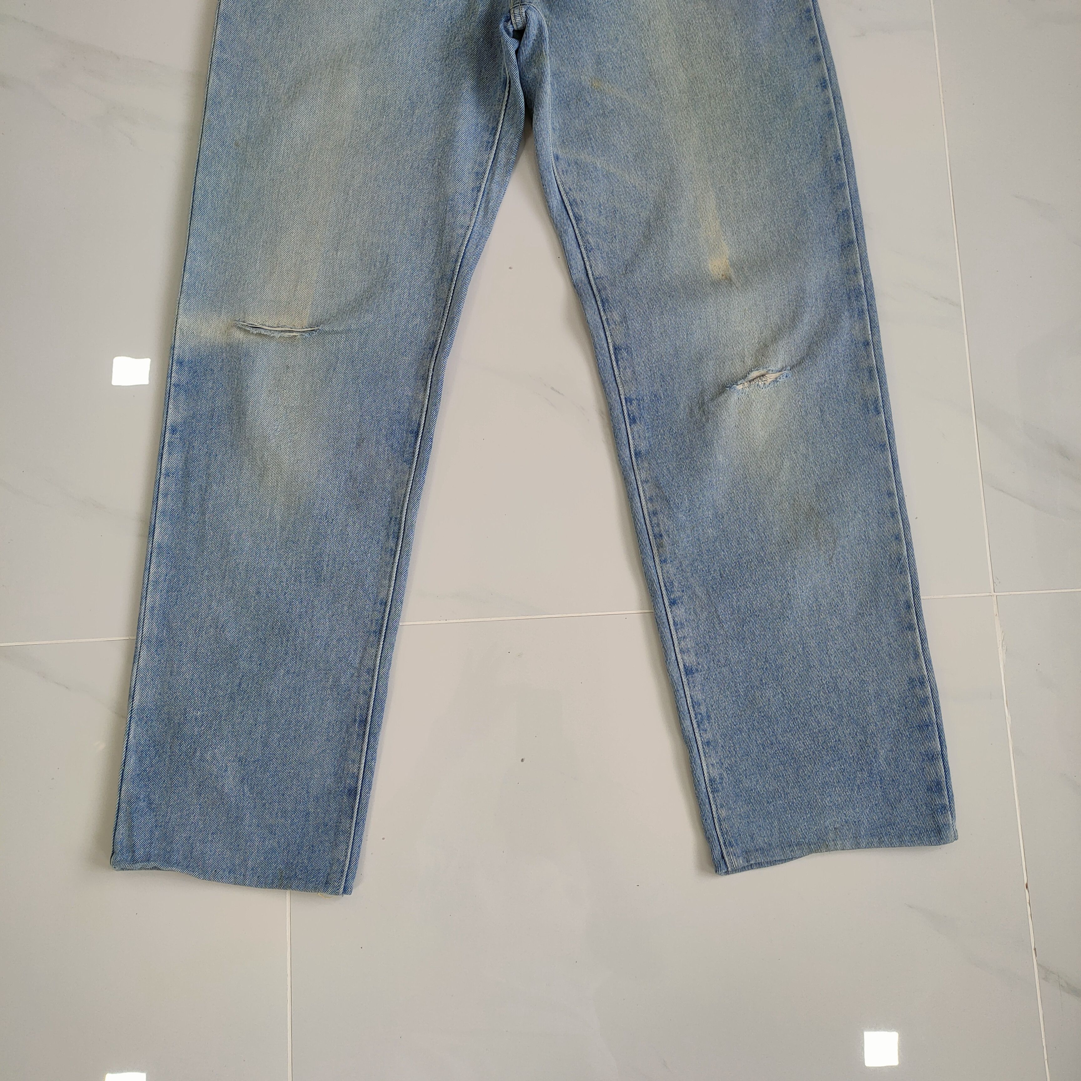 Japanese Brand VINTAGE JAPANESE FADED DISTRESSED JEAN DENIM PANTS Size US 32 / EU 48 - 3 Thumbnail