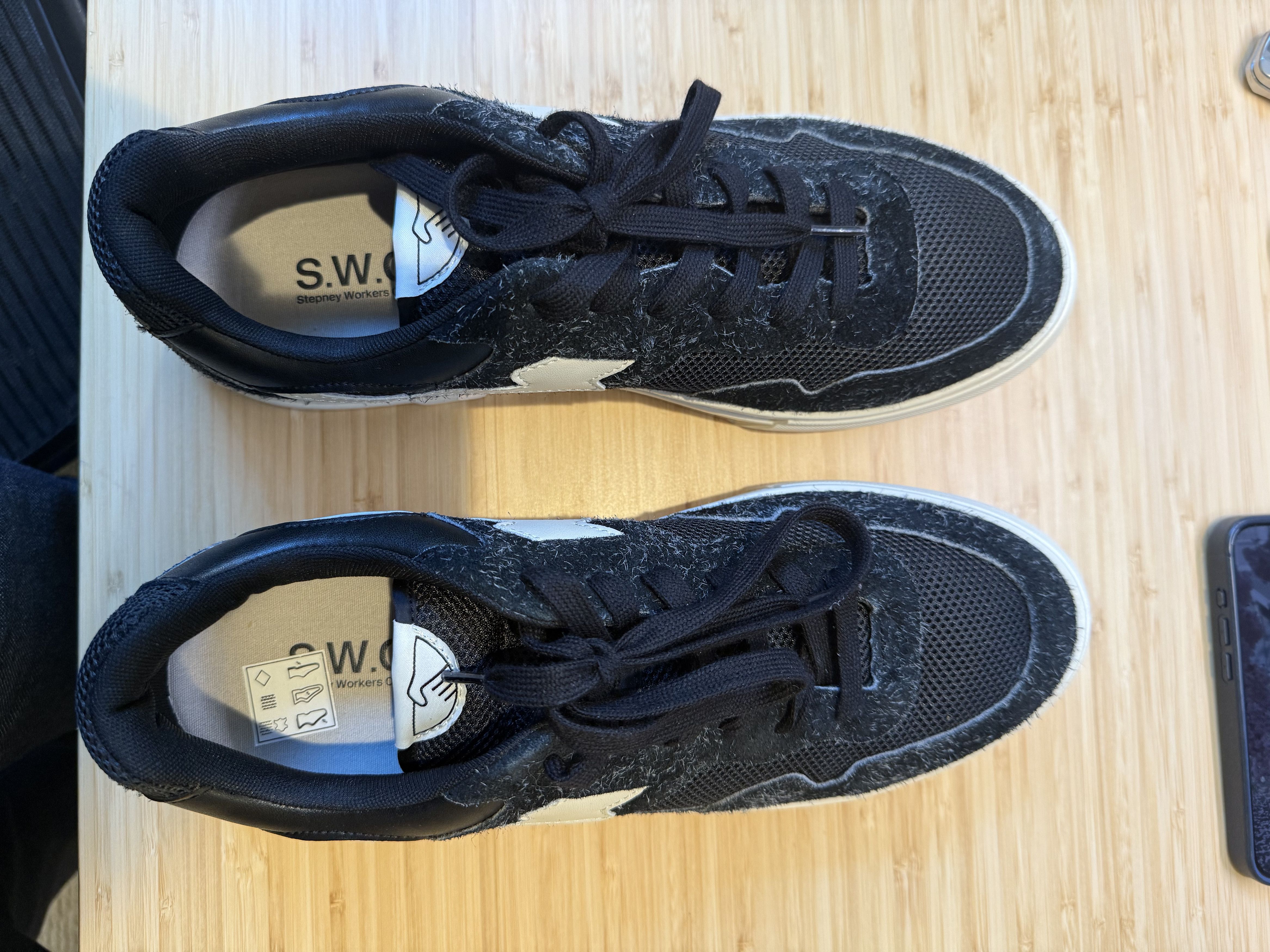 Stepney Workers Club SWC Black Low Top (EU47; fit 12-13 US) Size US 14 / EU 47 - 3 Thumbnail