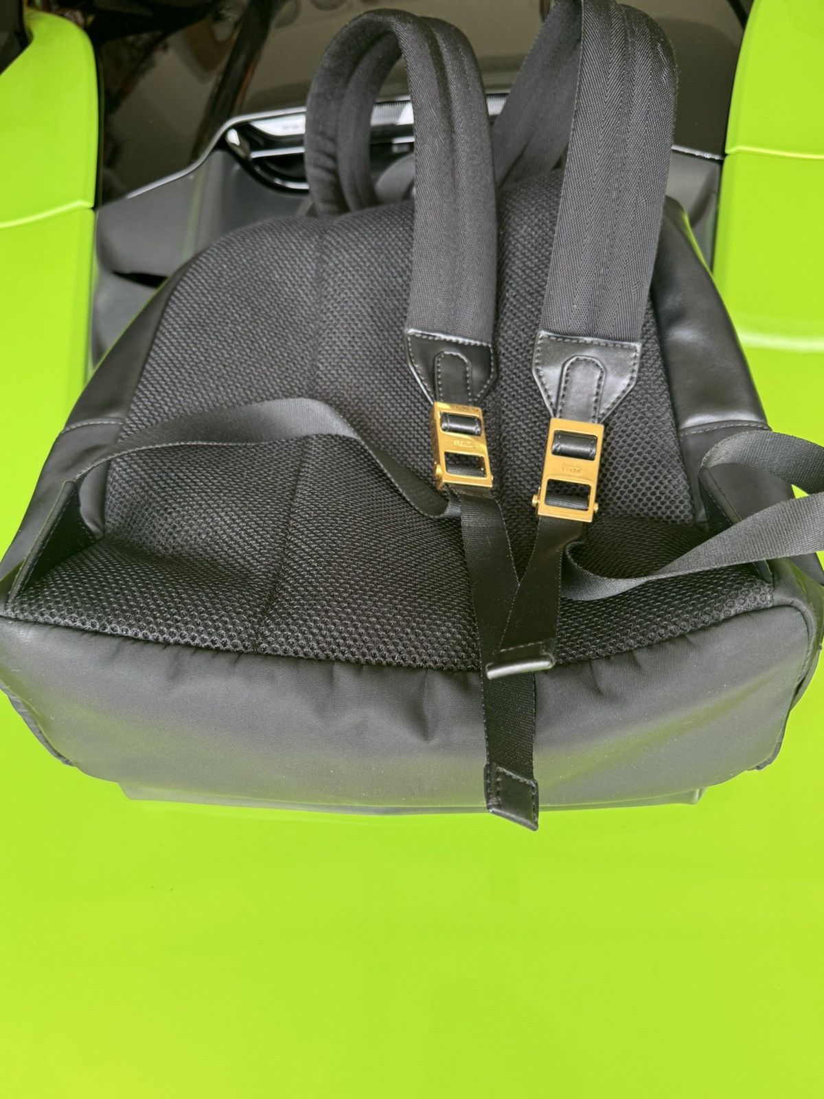 Fendi Fendi Monster Eyes Black Gold Tone Backpack Size ONE SIZE - 9 Thumbnail