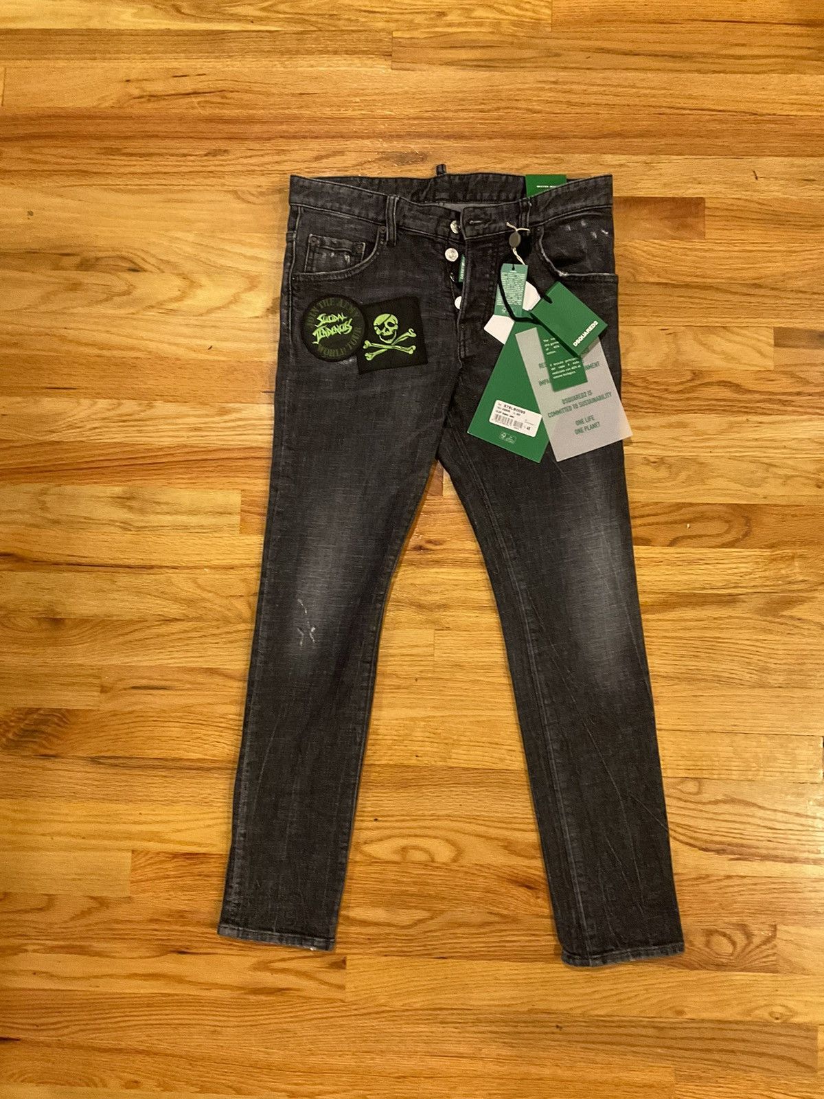 image of Dsquared2 Skater Jeans in Black, Men's (Size 32)