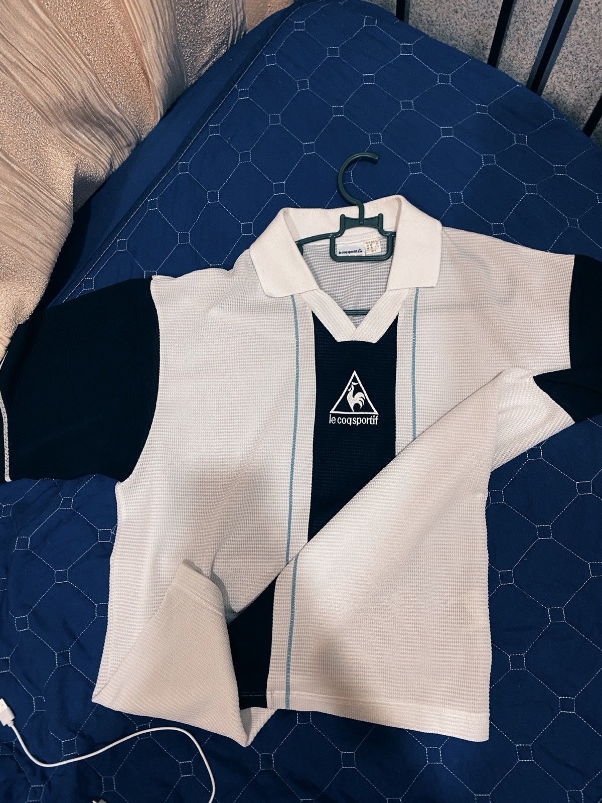 Le Coq Sportif Jersey vintage Size US L / EU 52-54 / 3 - 2 Thumbnail