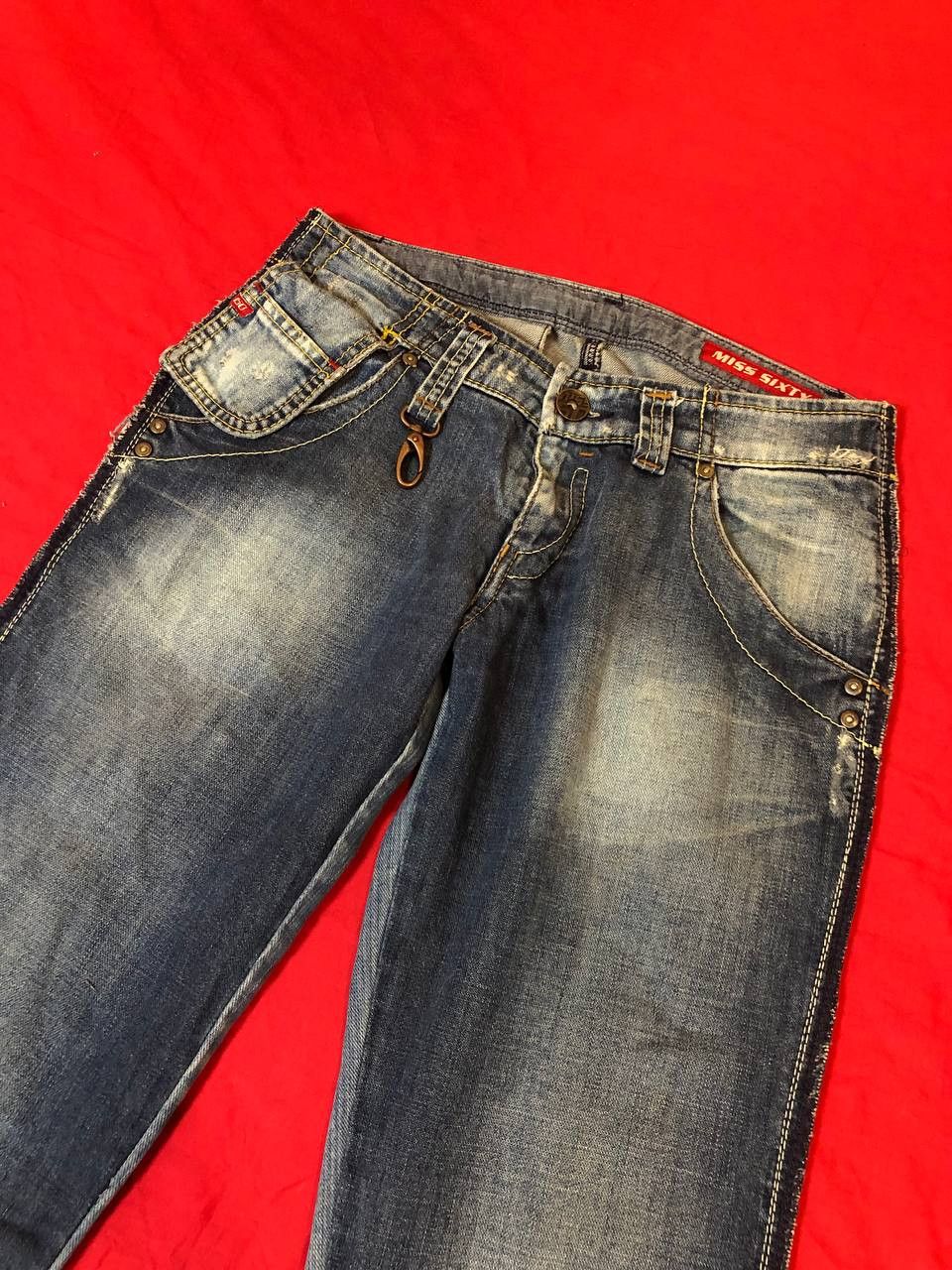 Miss Sixty Vintage Y2K Miss Sixty Low Rise Jeans streetwear Size 28" / US 6 / IT 42 - 16 Thumbnail