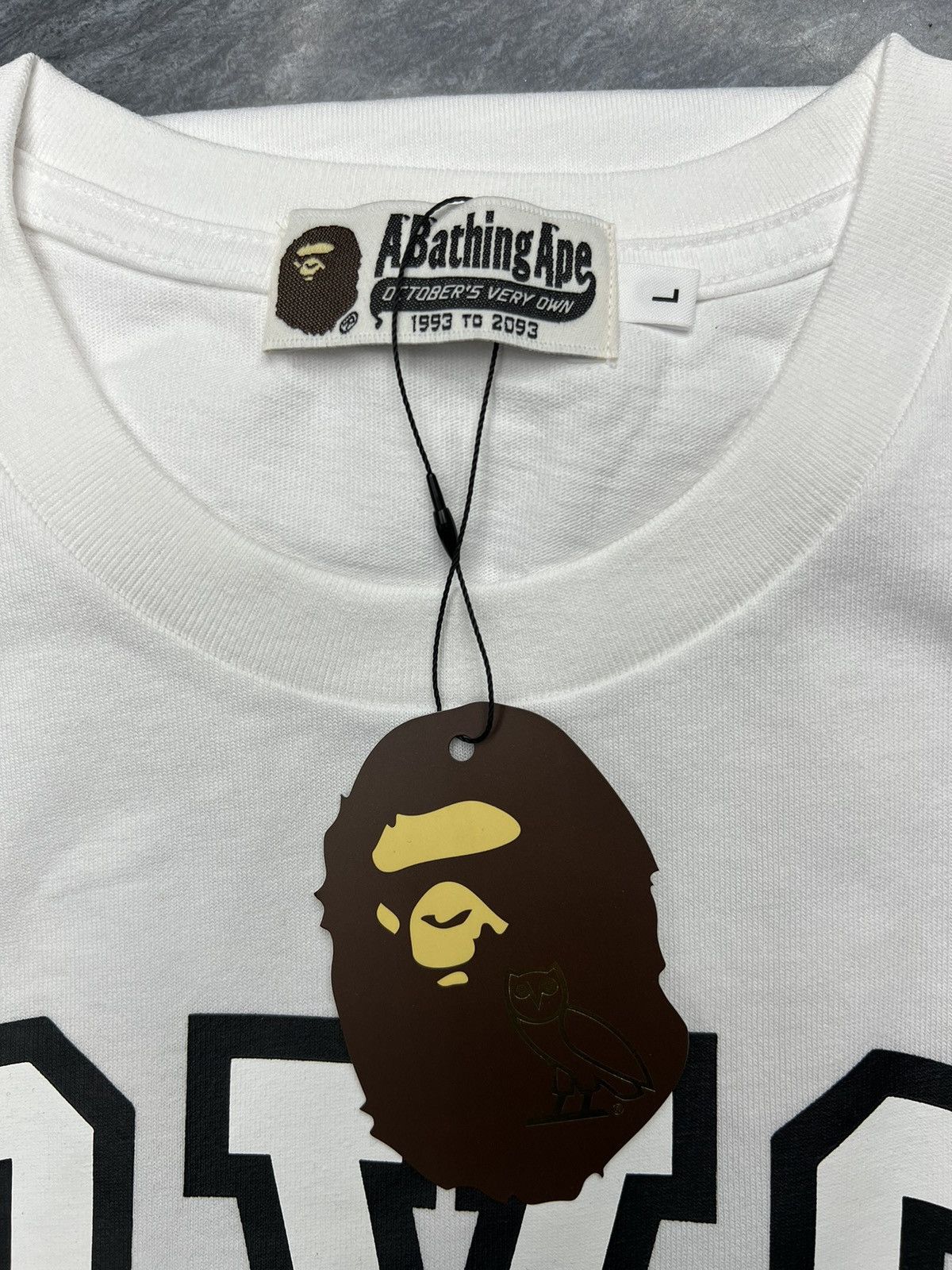 Bape × October's Very Own Bape x OVO General T-Shirt Size US L / EU 52-54 / 3 - 4 Thumbnail