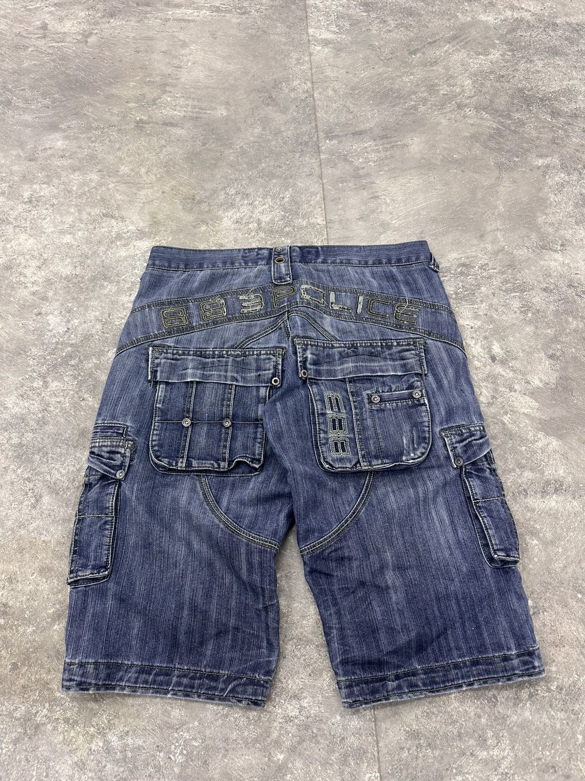 Vintage 883 Police Vintage Denim Baggy Shorts Size US 32 / EU 48 - 1 Thumbnail