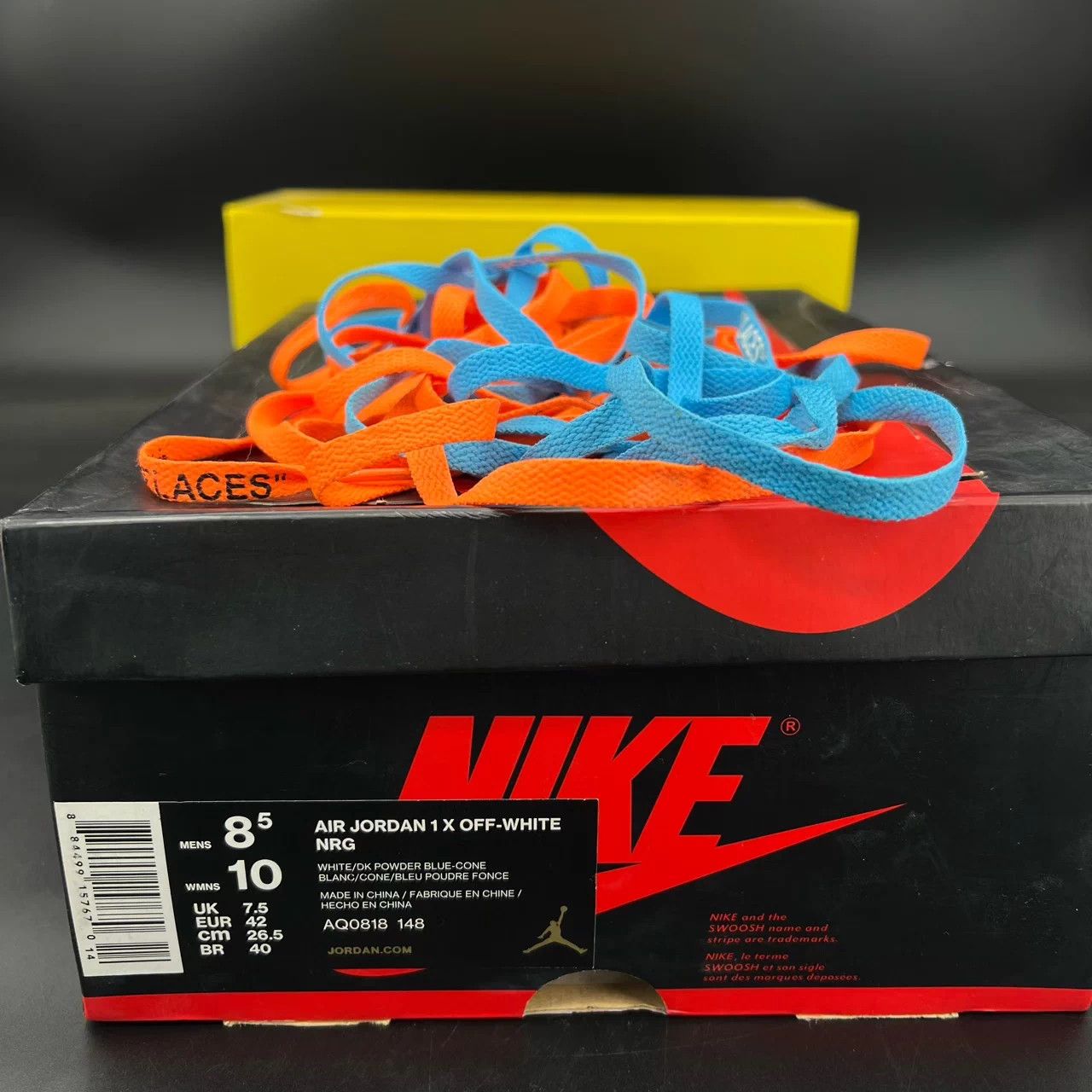 Off-White Off-White x Air Jordan 1 University Blue Size 42 Worn 2x Size US 9 / EU 42 - 9 Thumbnail