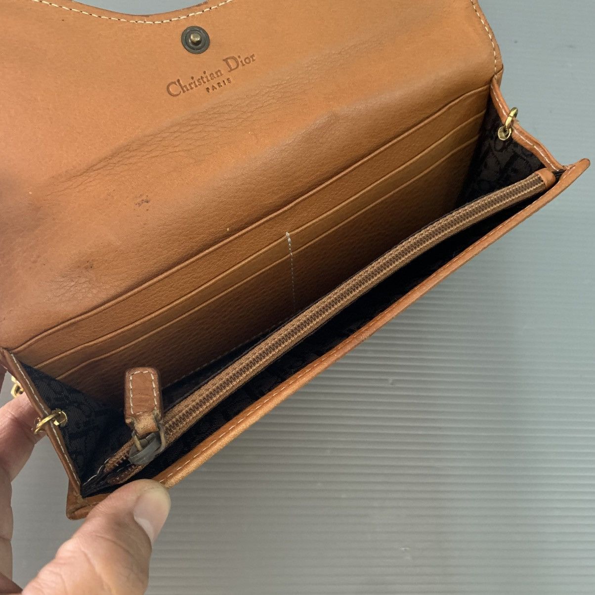 Christian Dior Monsieur Christian Dior Saddle Leather Wallet Size ONE SIZE - 13 Thumbnail