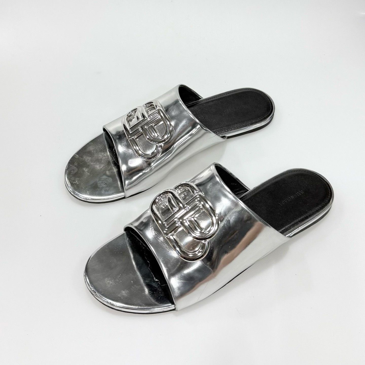 Balenciaga Balenciaga Metallic Slippers Size US 6 / EU 39 - 1 Thumbnail