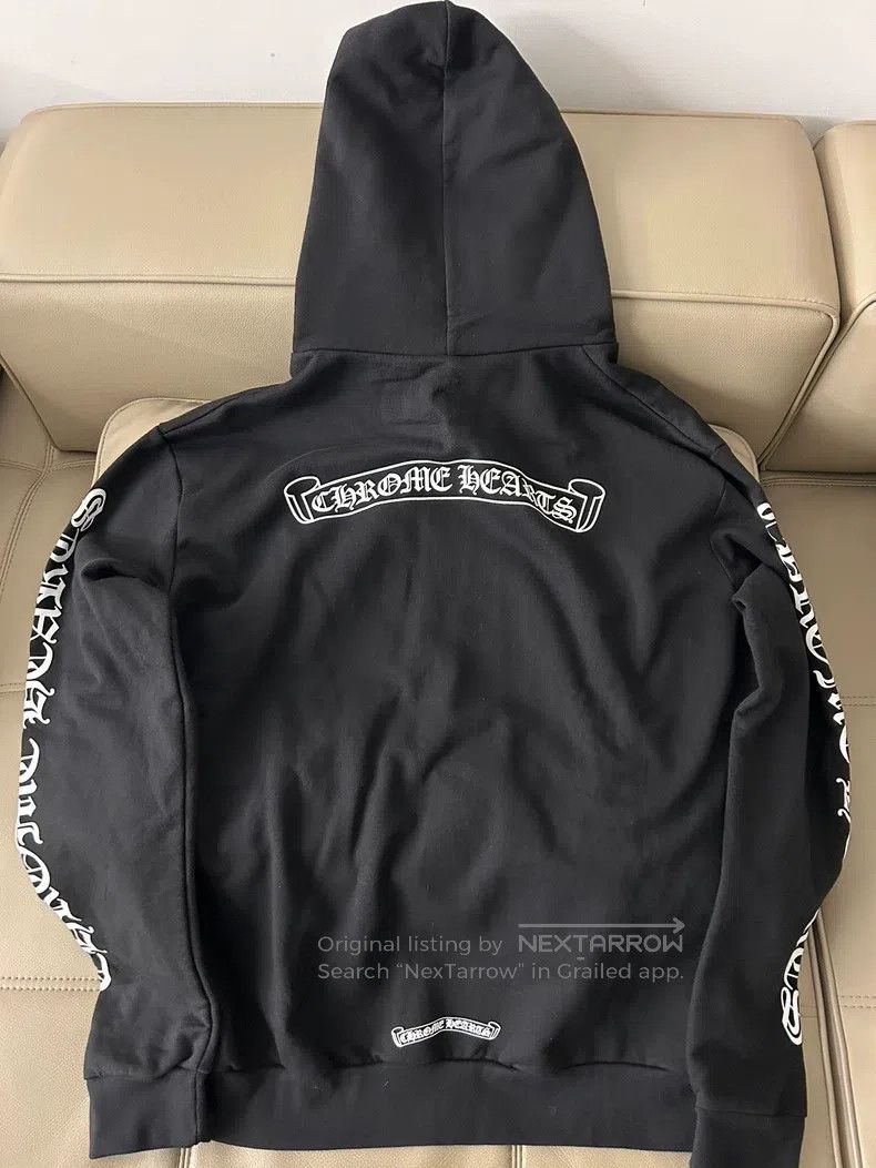 Chrome Hearts CHROME HEARTS Size XL Black scroll letter zipper coat Size US XL / EU 56 / 4 - 2 Thumbnail