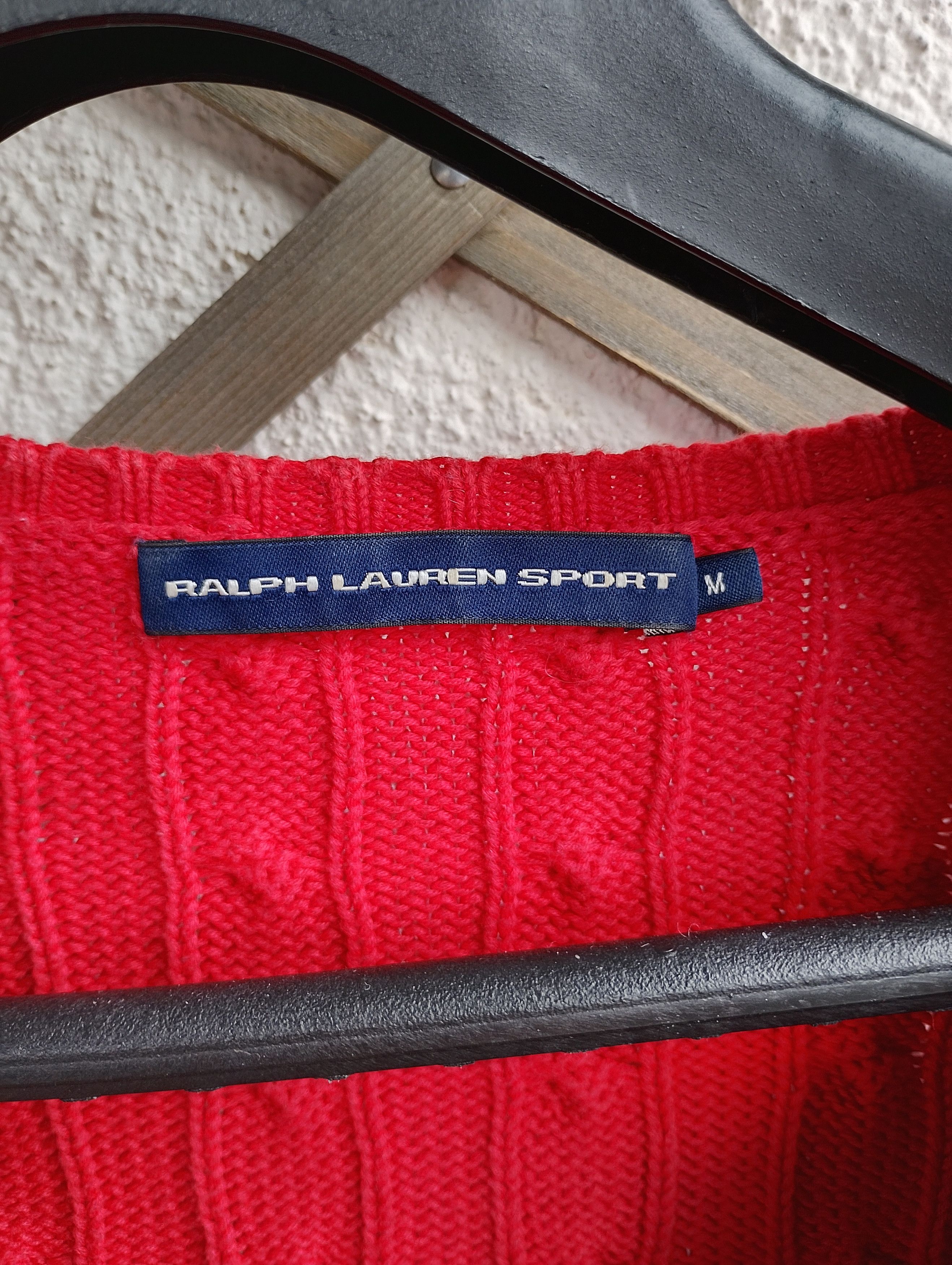 Ralph Lauren Sport Ralph Lauren Sport V-neck Cable Knit Jumper Sweater Size M / US 6-8 / IT 42-44 - 4 Thumbnail