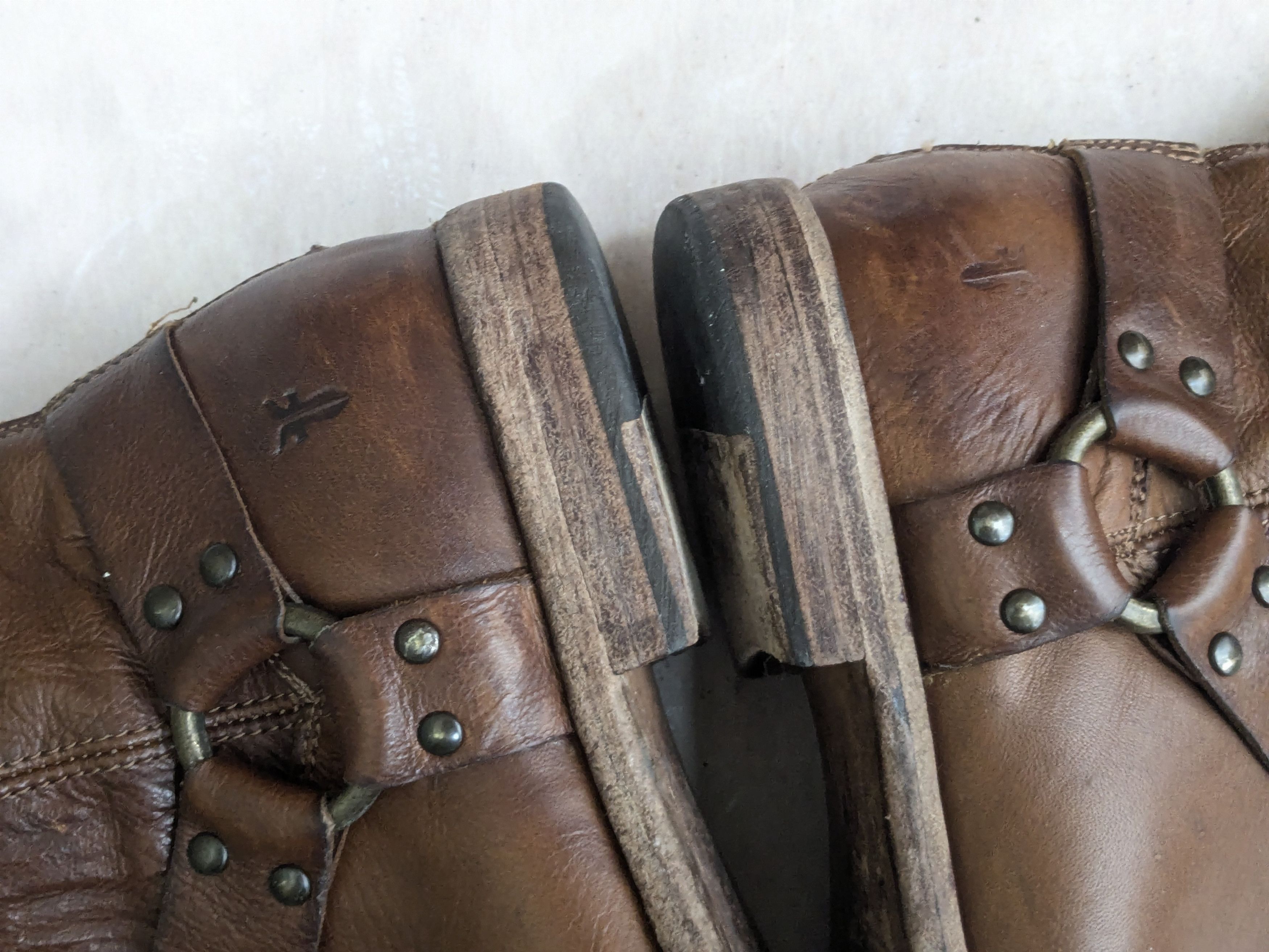 Frye Frye Harness Brown Leather 9.5 Leather Buckle Punk Size US 9.5 / EU 42-43 - 8 Thumbnail