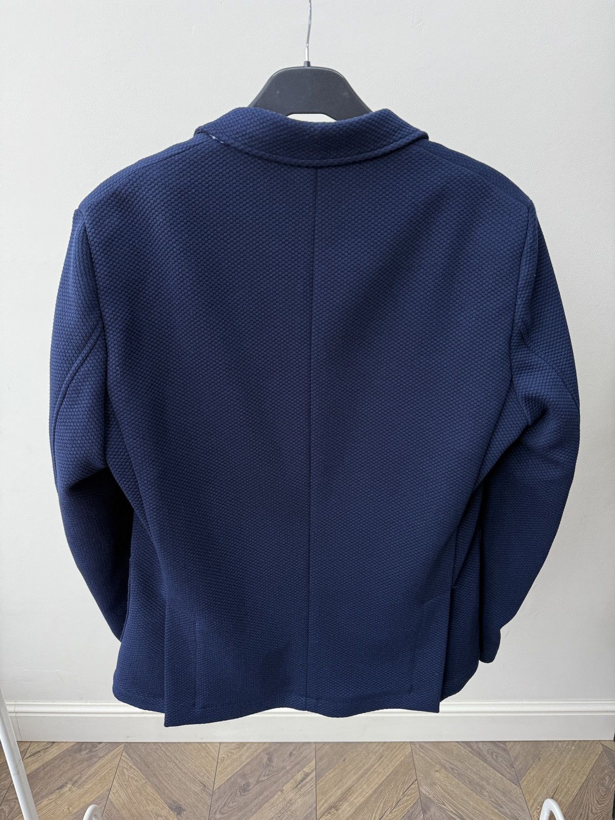 Other Vintage Jean Luc Paris Blue Textured Blazer Size 48R - 15 Thumbnail