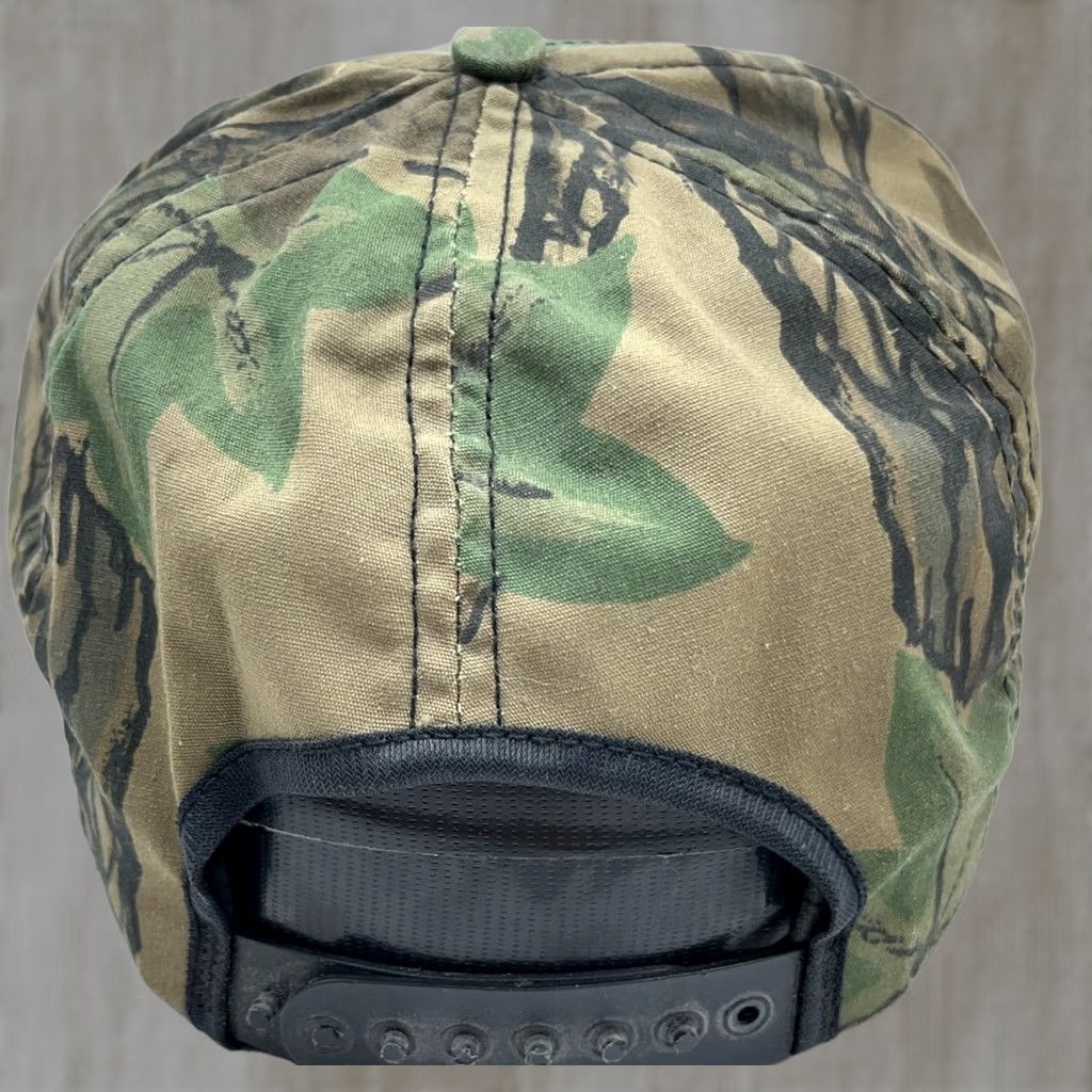 Hunter VINTAGE Trebark Camo Trucker Hat Cap SnapBack USA 80s 90s Hunting Bow Hunter Tee Size ONE SIZE - 1 Thumbnail