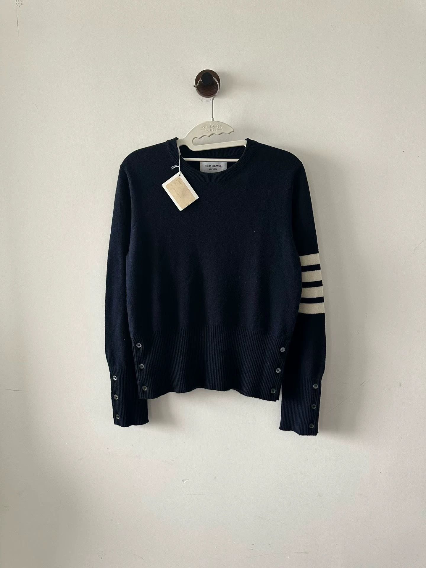 Thom Browne Thom Browne Blue Cashmere Sweater Women's 0 Size XS / US 0-2 / IT 36-38 - 1 Thumbnail