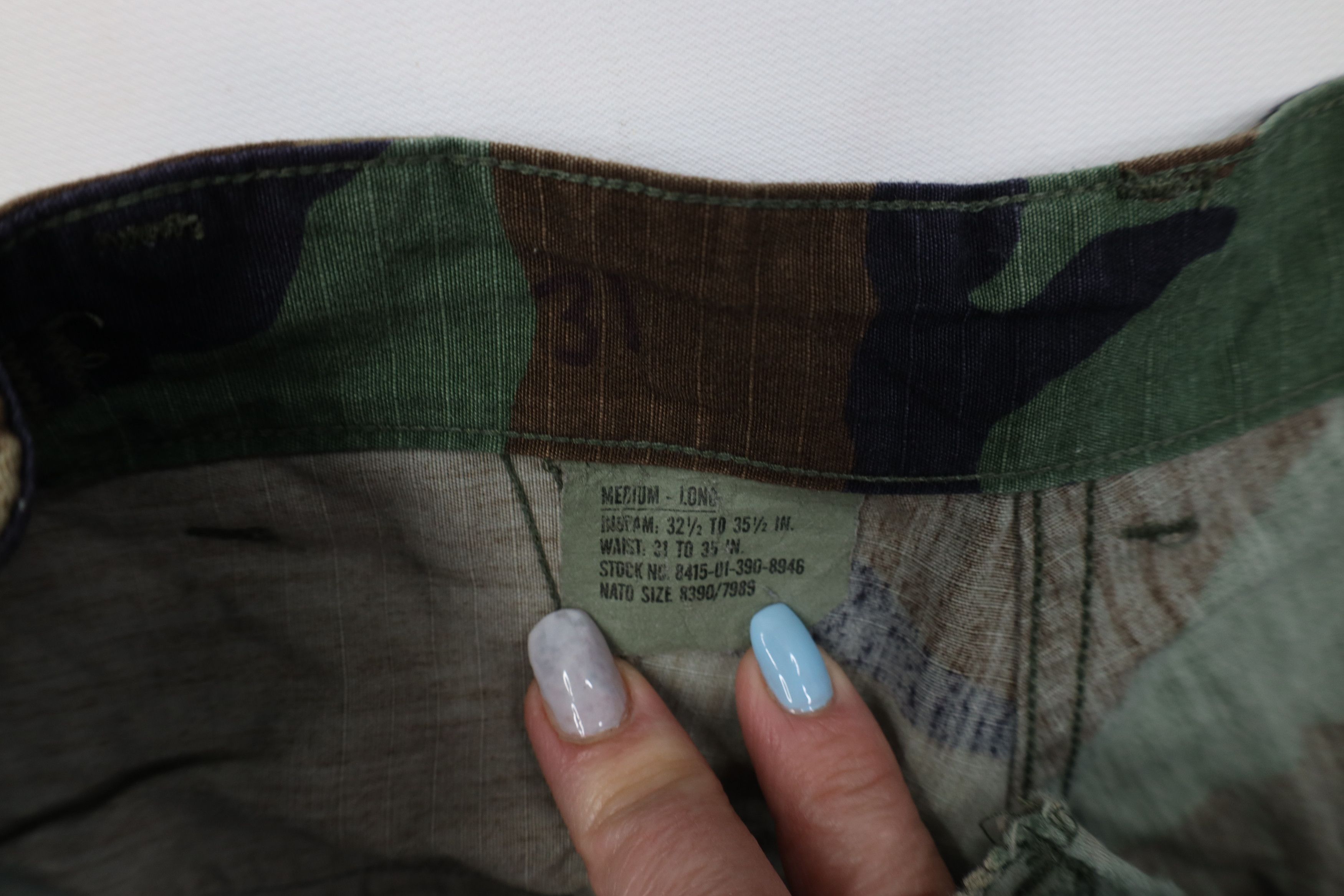 Vintage Vintage 90s USGI Woodland Camouflage Combat Cargo Pants Size US 34 / EU 50 - 9 Thumbnail