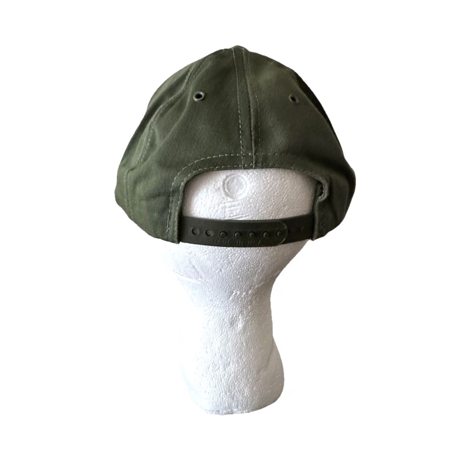 Budweiser VINTAGE Budweiser Hat Snapback Logo Olive USA One Size Men Green NWOT 90s Army Embroidered Spellout Adjustable Size ONE SIZE - 5 Thumbnail