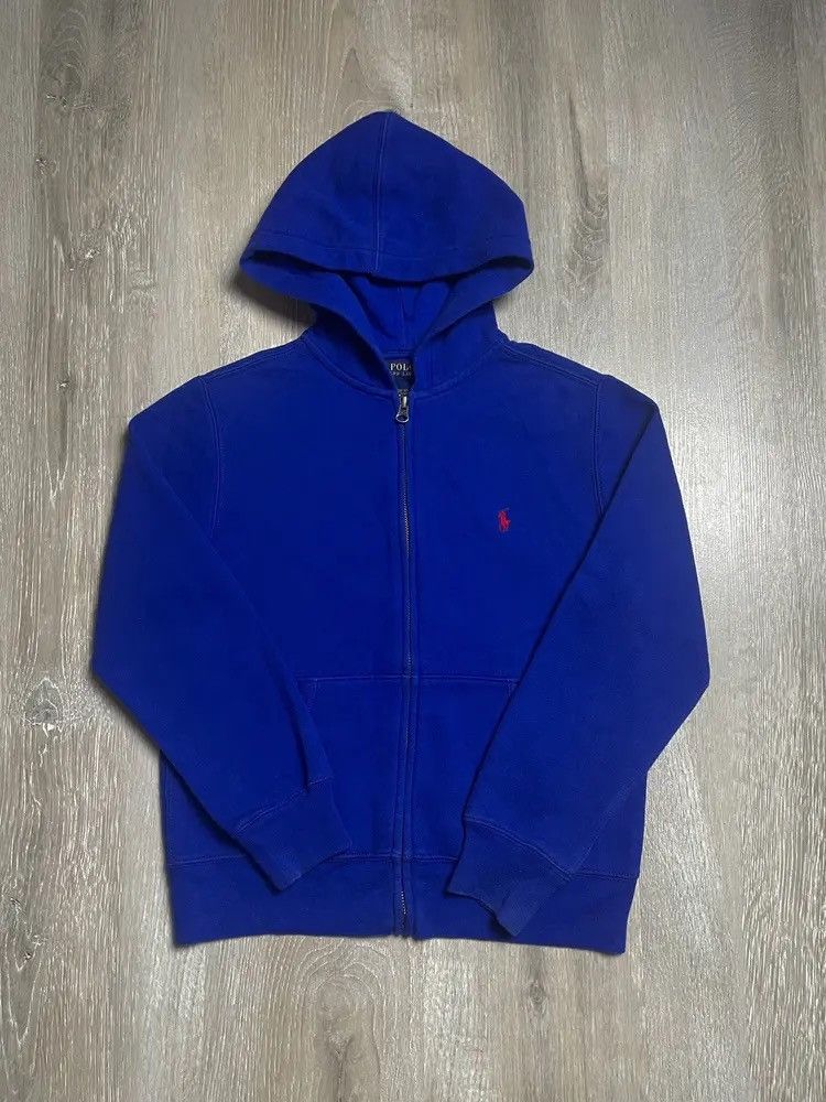 Polo Ralph Lauren Vintage Women’s Polo Ralph Lauren Basic Navy Zip Hoodie Size S / US 4 / IT 40 - 1 Thumbnail
