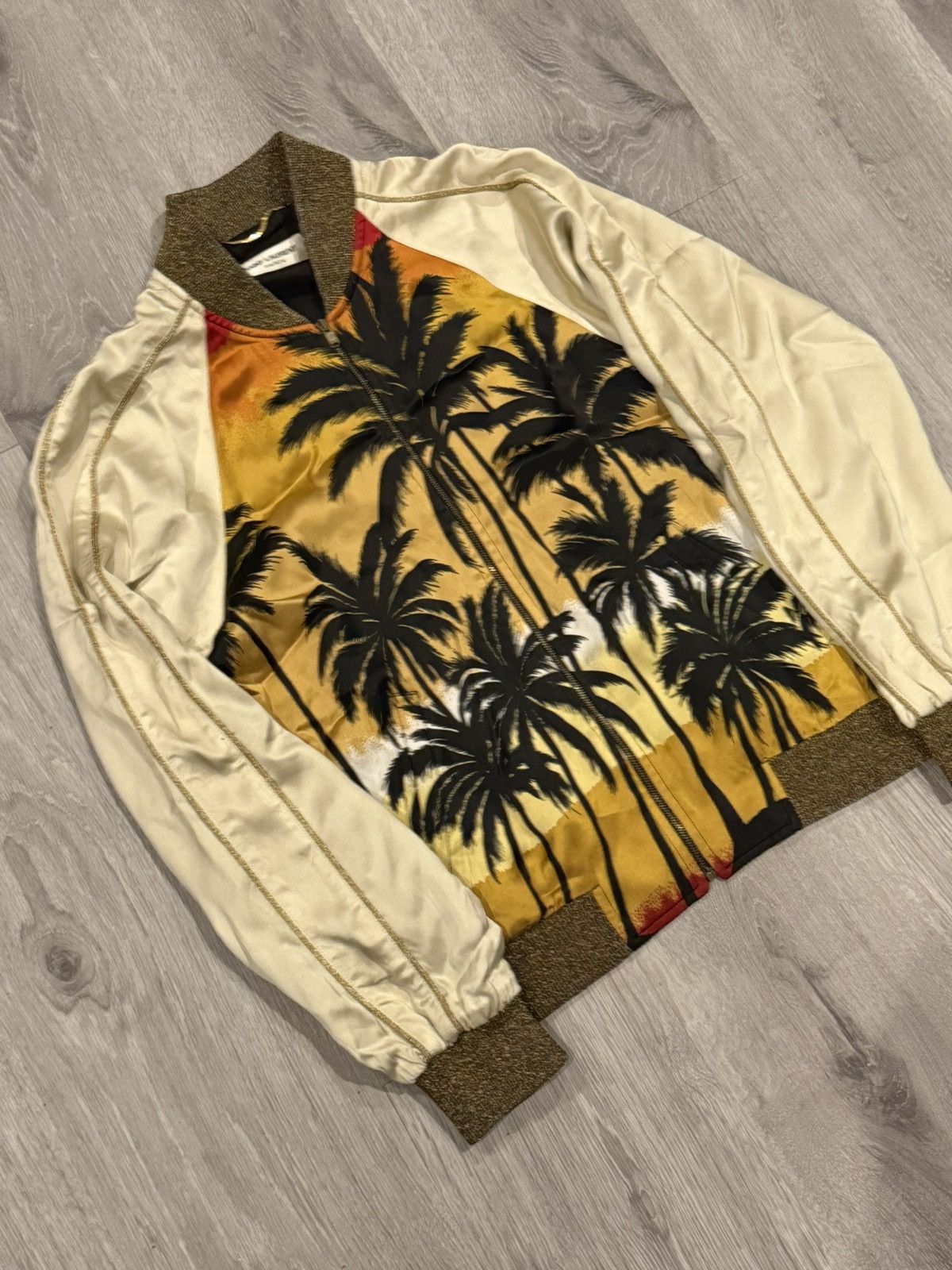 Saint Laurent Paris Saint Laurent palm tree bomber Size US XS / EU 42 / 0 - 2 Thumbnail