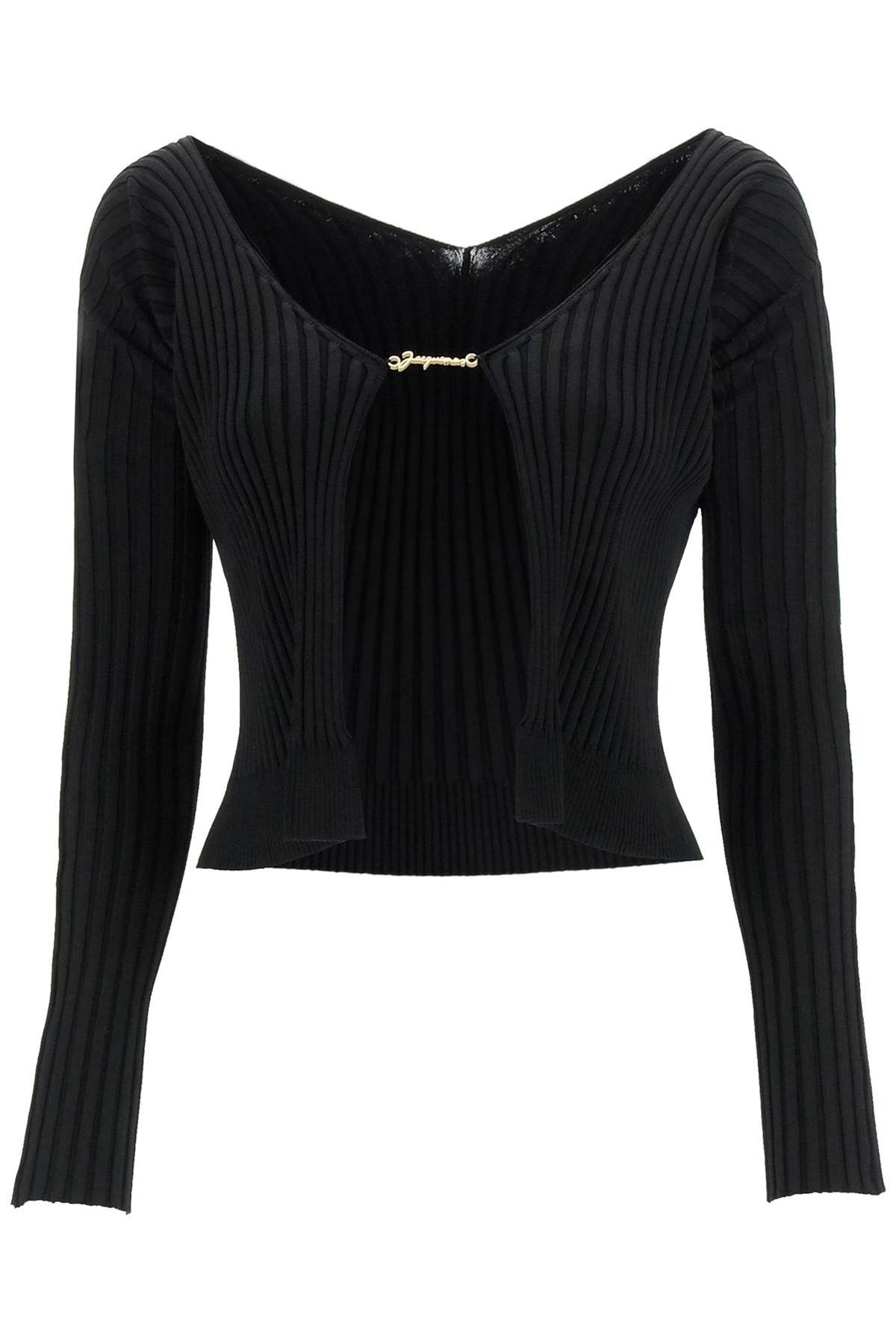 image of Jacquemus 'la Maille Pralù Longue' Cardigan in Black, Women's (Size Medium)