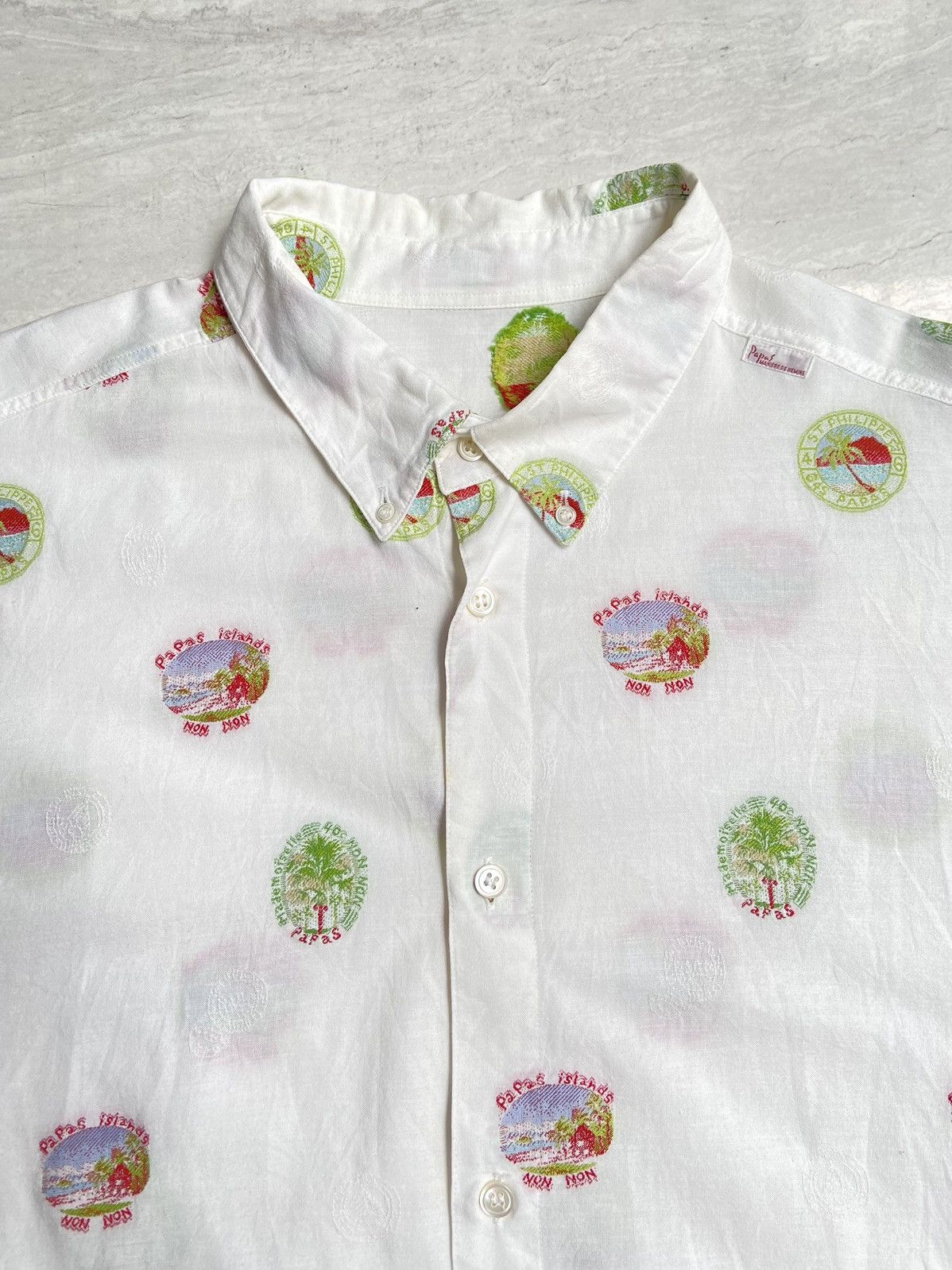 Designer × Issey Miyake × Japanese Brand PAPAS MANIERE De HEMING Shirt Size US XXL / EU 58 / 5 - 4 Thumbnail
