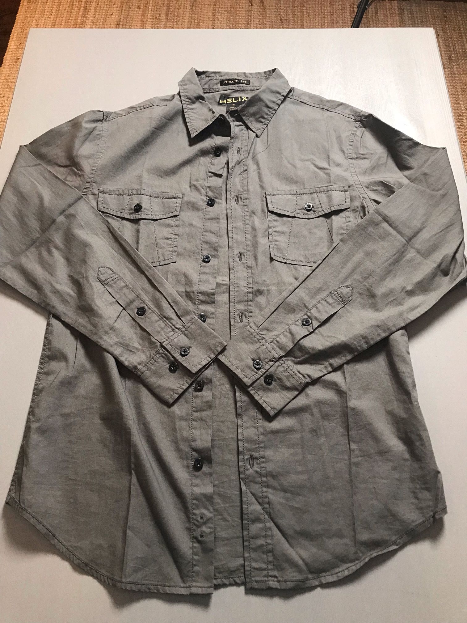 Helix Helix Grey Button-Down Longsleeve Size US S / EU 44-46 / 1 - 1 Thumbnail