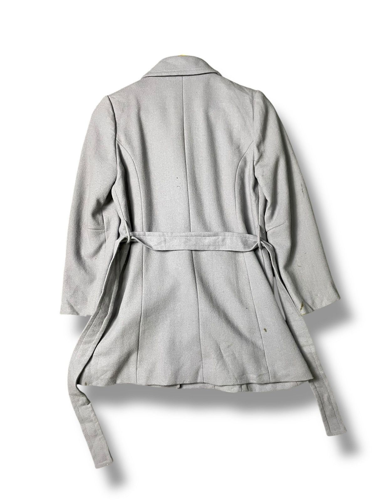 Japanese Brand × Vintage Lovely Queen Brand Wool Belted Coat (66) Size XXS / US 00 / IT 34 - 6 Thumbnail